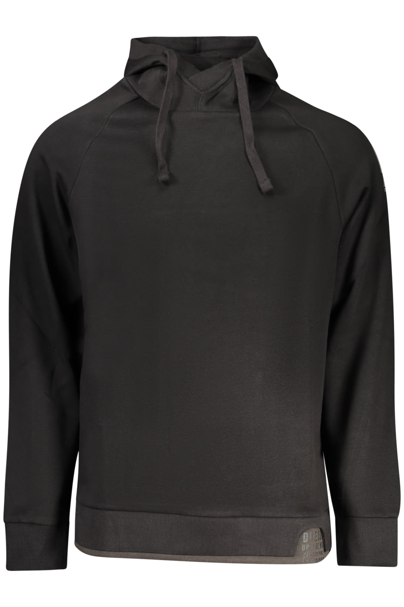 RIFLE FELPA SENZA ZIP UOMO NERO - Immagine 1