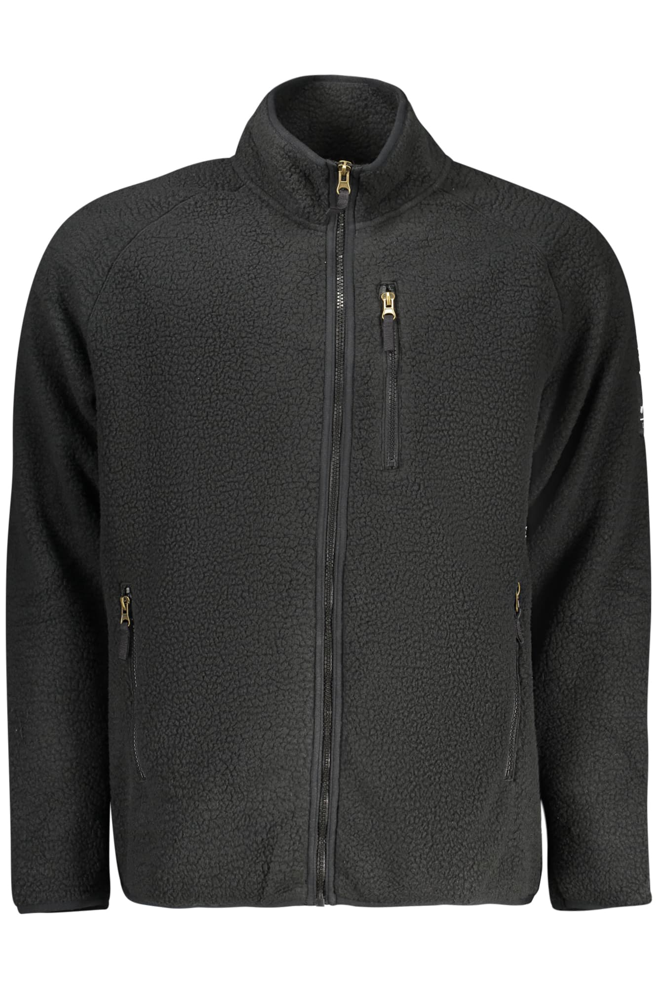 U.S. GRAND FELPA CON ZIP UOMO NERO - Immagine 1