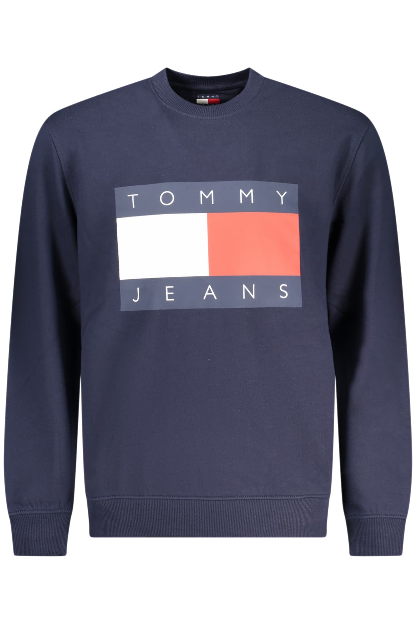 TOMMY HILFIGER FELPA SENZA ZIP UOMO BLU - Immagine principale