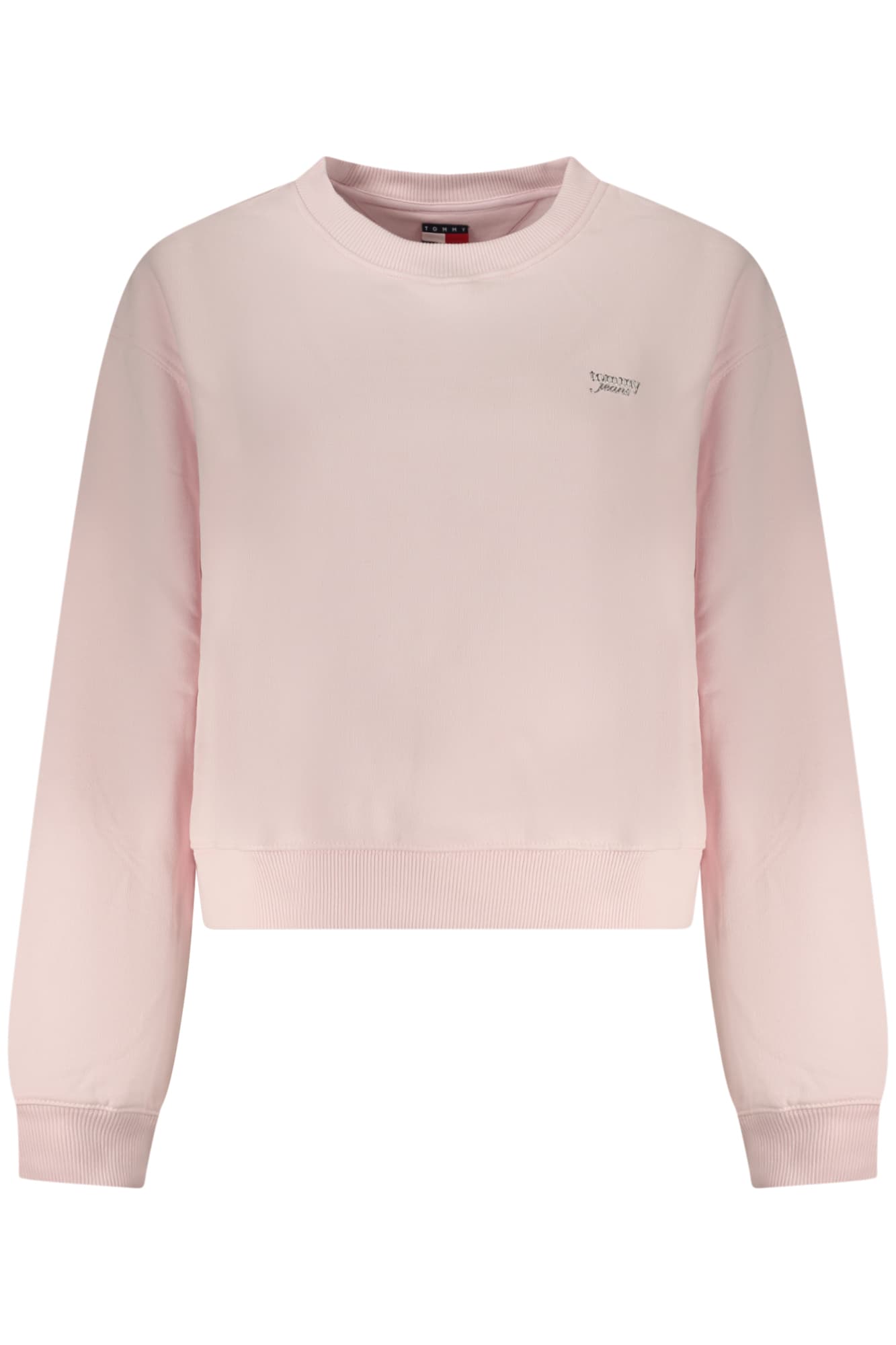 TOMMY HILFIGER FELPA SENZA ZIP DONNA ROSA - Immagine principale