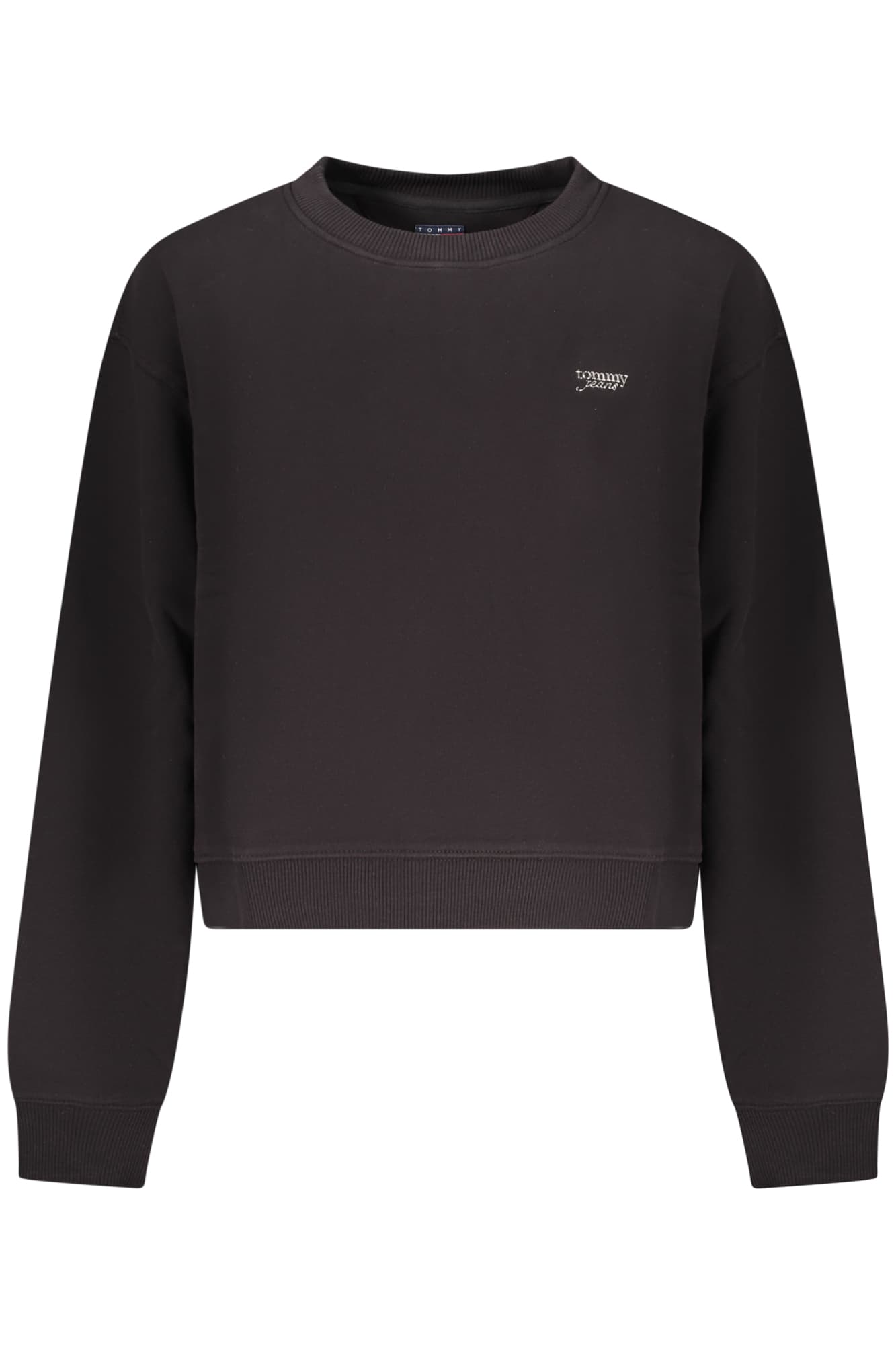 TOMMY HILFIGER FELPA SENZA ZIP DONNA NERO - Immagine principale