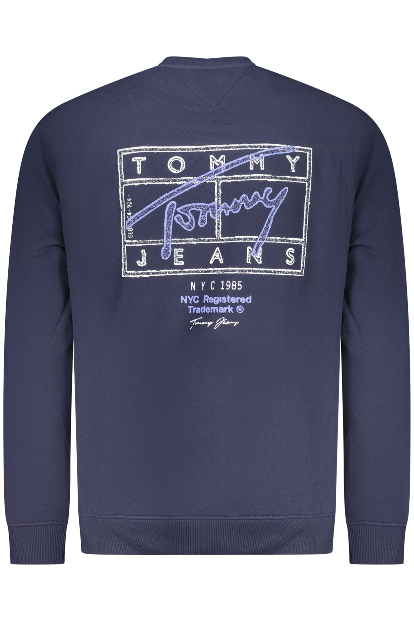 TOMMY HILFIGER FELPA SENZA ZIP UOMO BLU - Miniatura 2