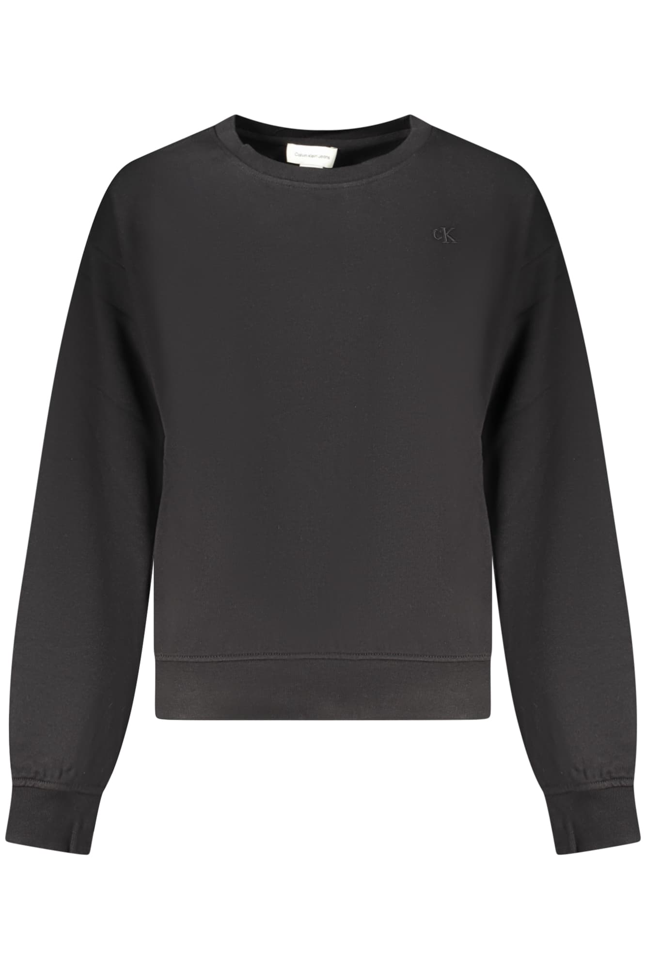 CALVIN KLEIN FELPA SENZA ZIP DONNA NERO - Immagine principale