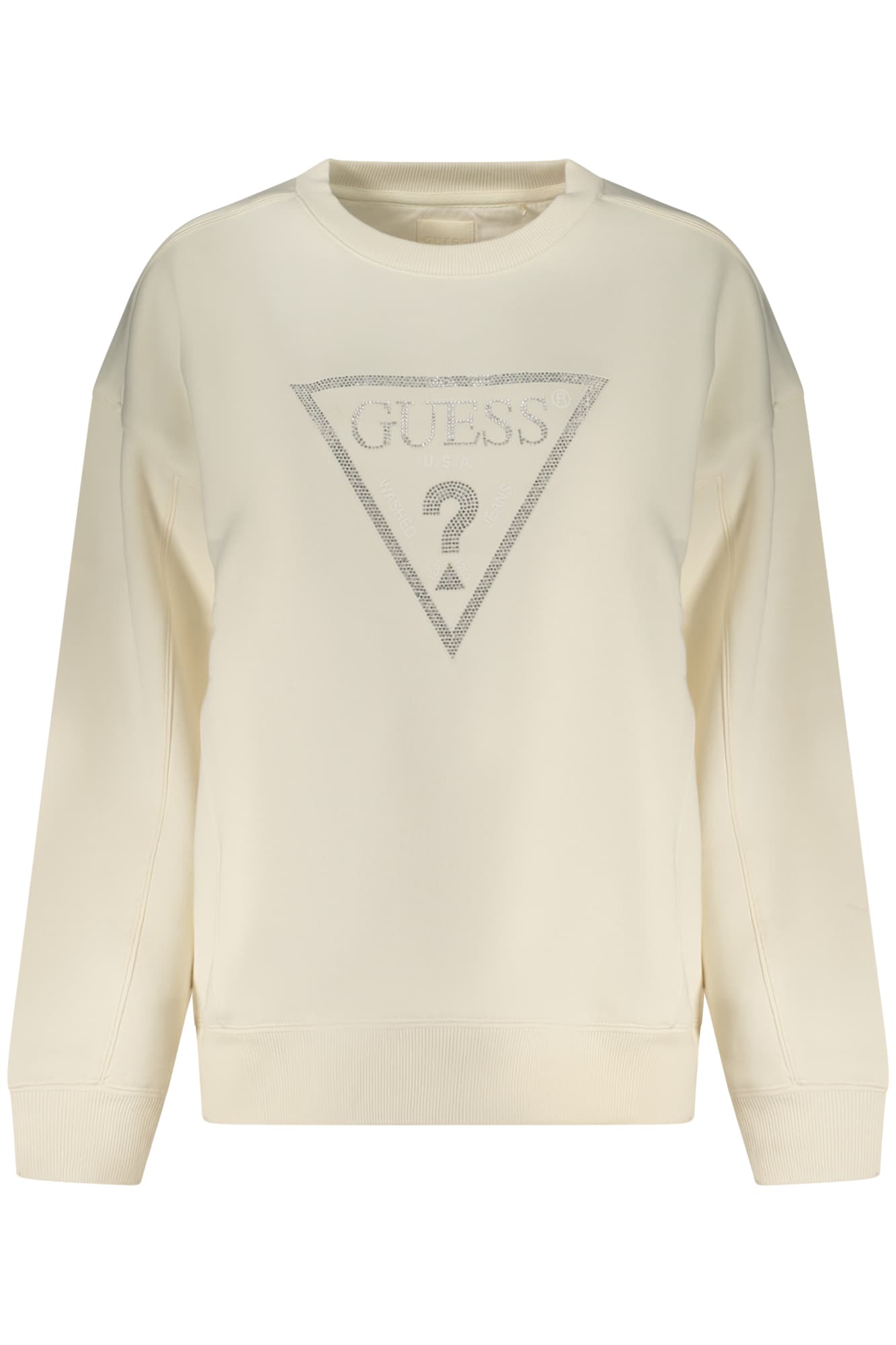 GUESS JEANS FELPA SENZA ZIP DONNA BIANCO - Immagine 1