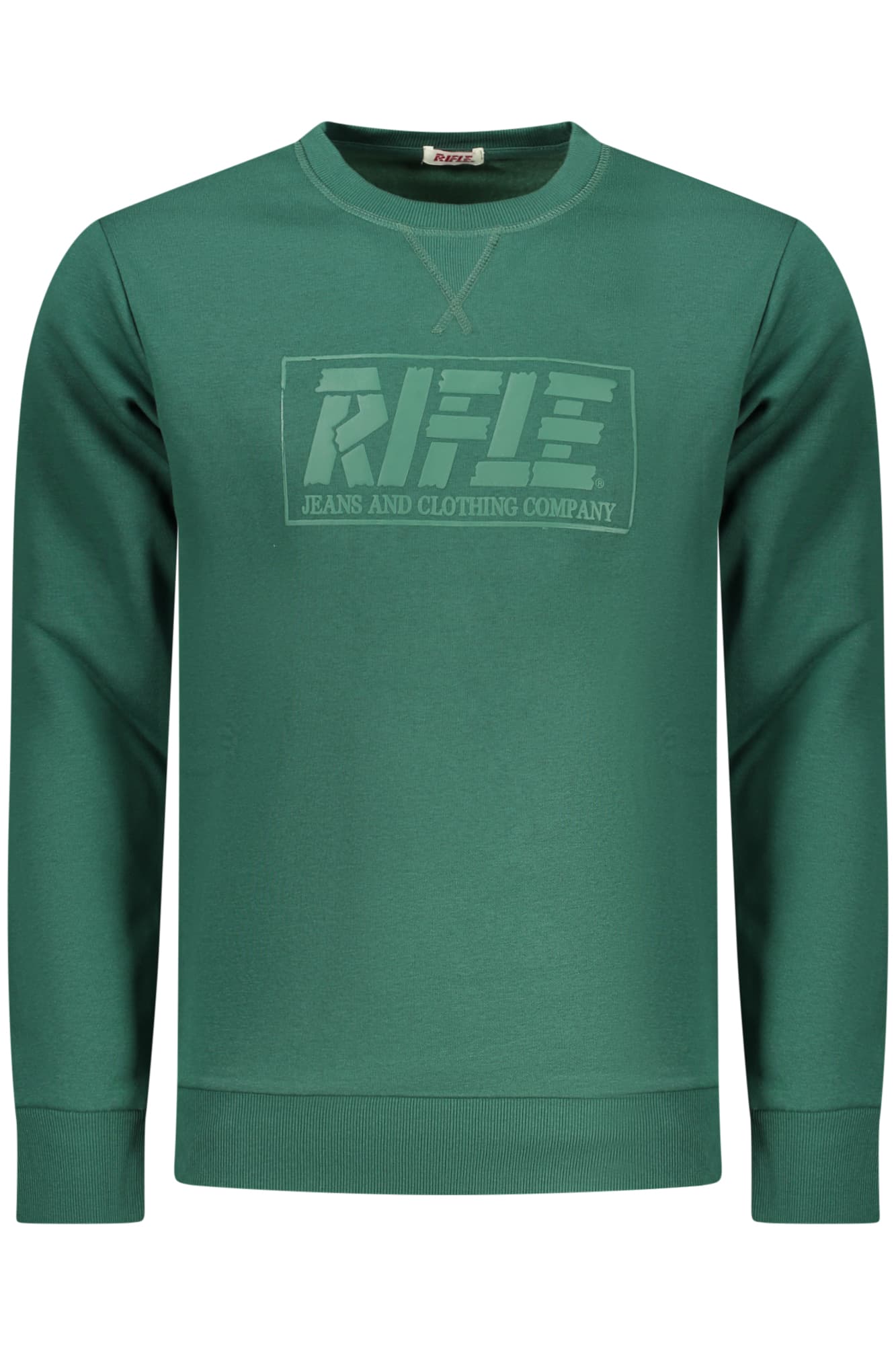 RIFLE FELPA SENZA ZIP UOMO VERDE - Immagine principale