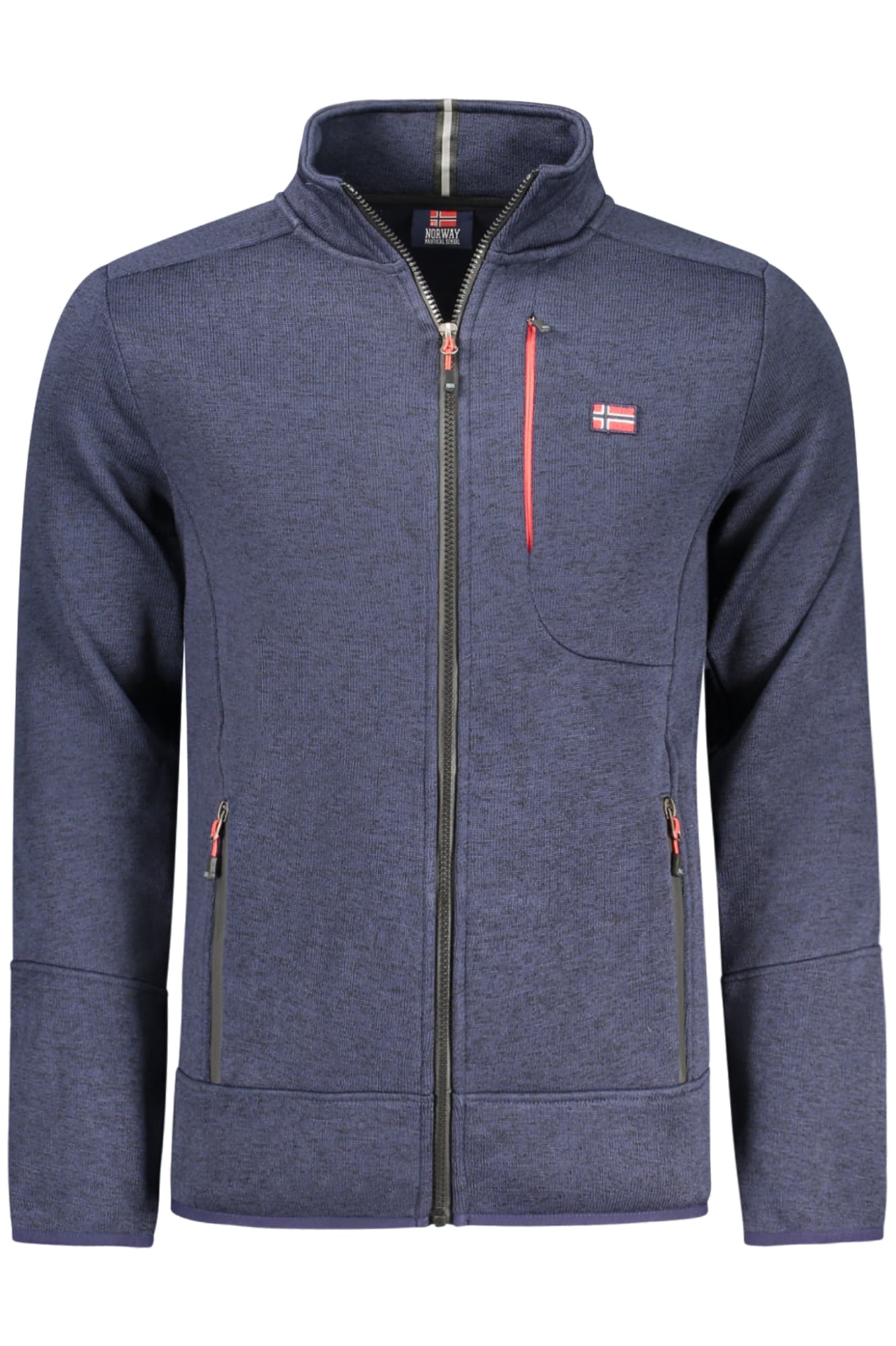 NORWAY 1963 FELPA CON ZIP UOMO BLU - Immagine 1