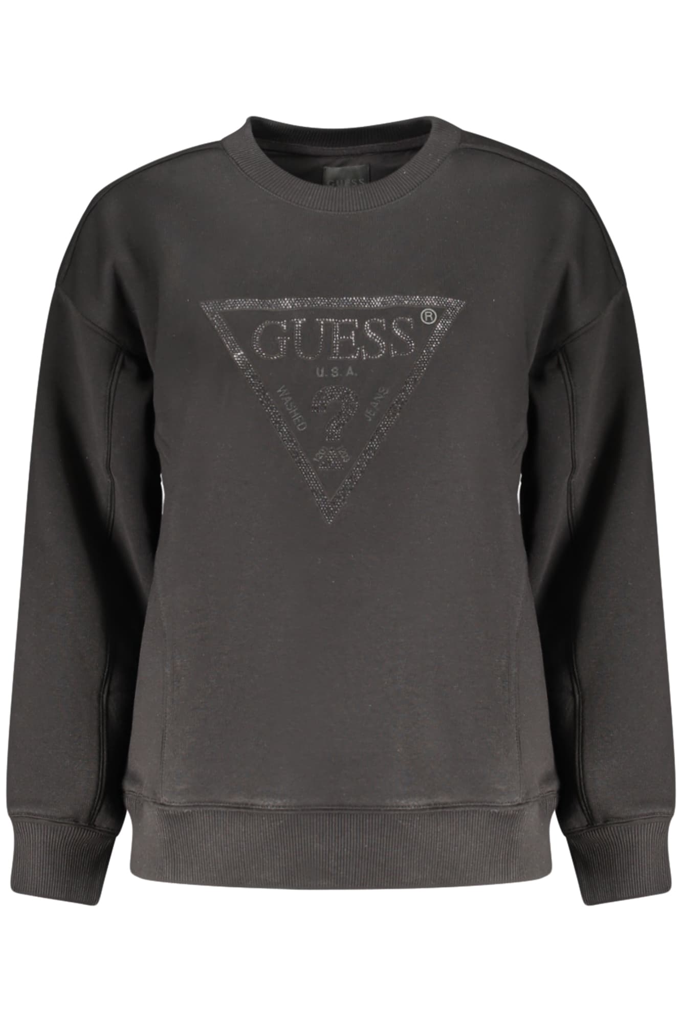GUESS JEANS FELPA SENZA ZIP DONNA NERO - Immagine principale