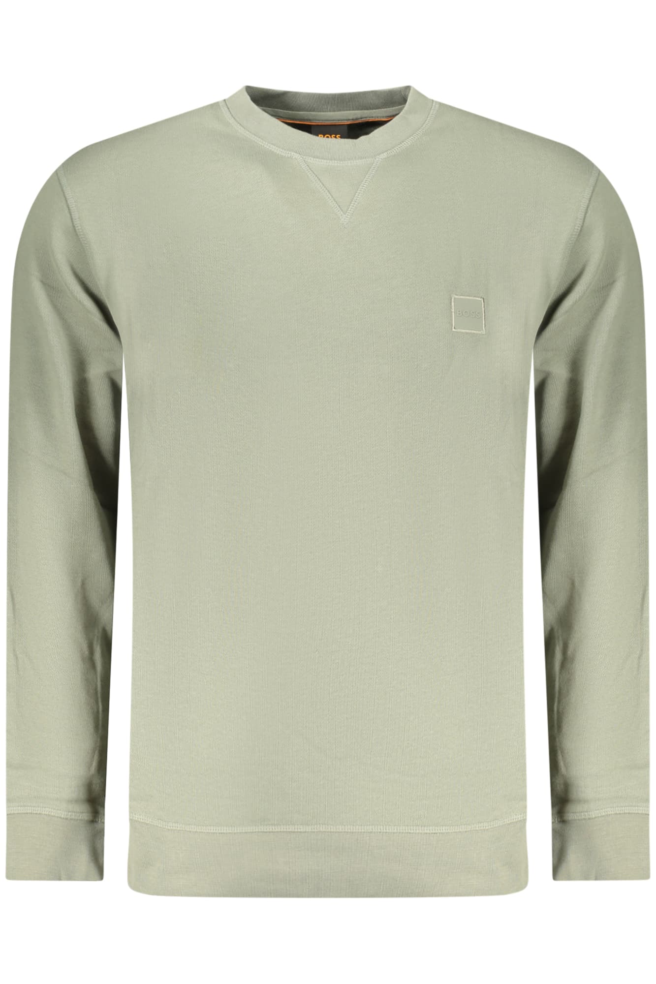 BOSS FELPA SENZA ZIP UOMO VERDE - Immagine 1