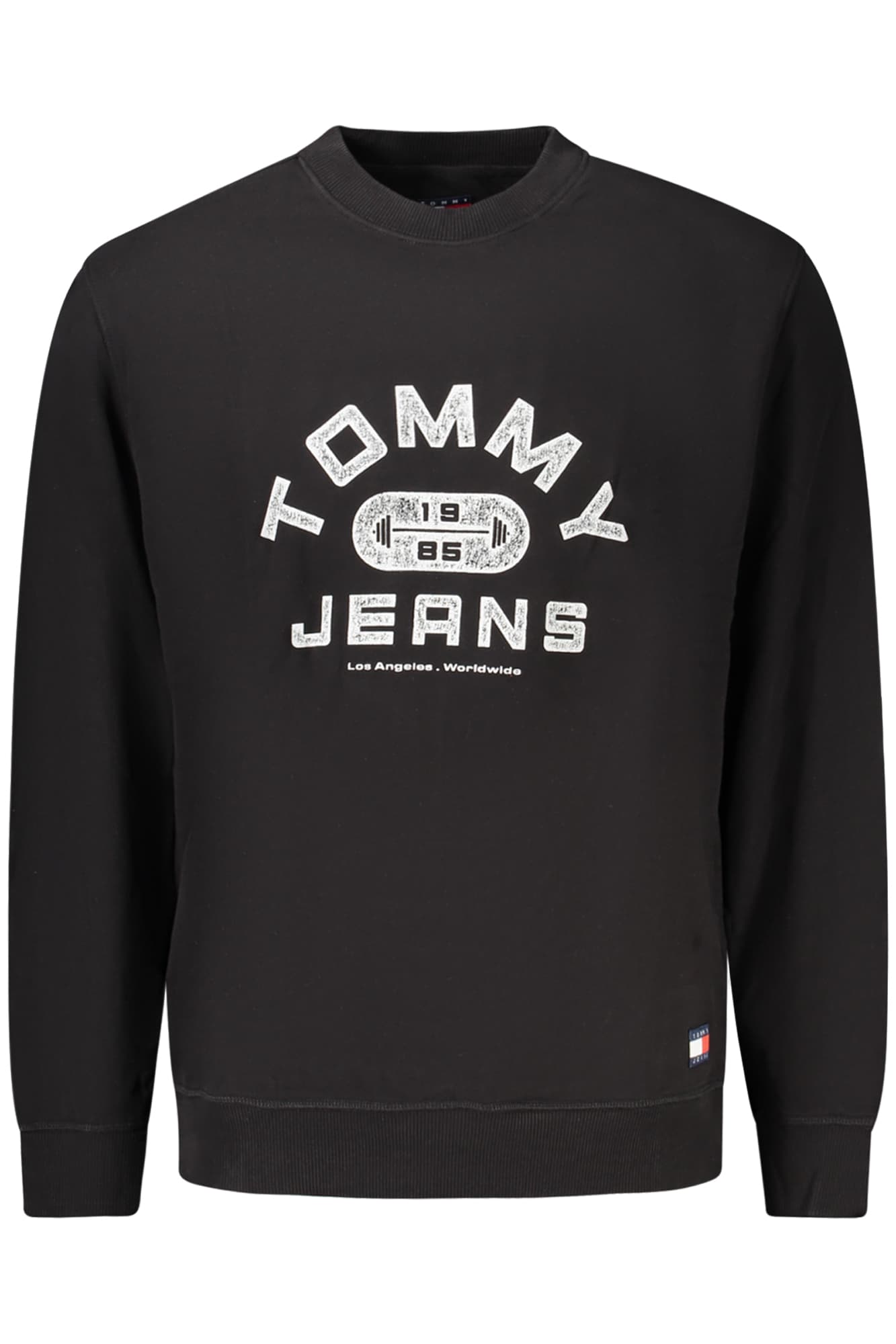 TOMMY HILFIGER FELPA SENZA ZIP UOMO NERO - Immagine 1