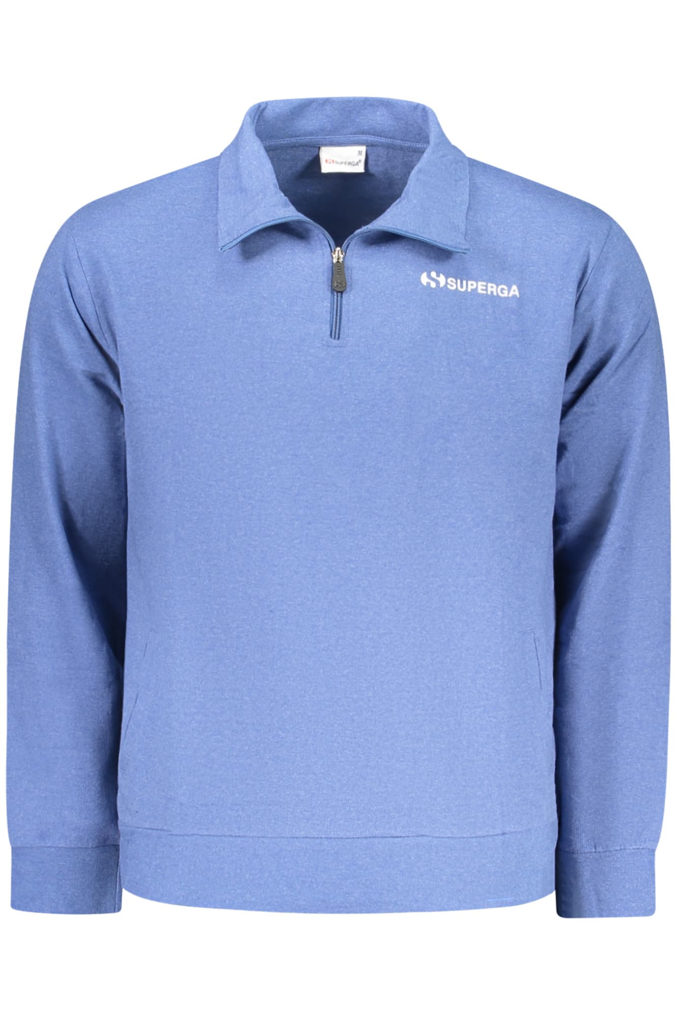 SUPERGA FELPA SENZA ZIP UOMO AZZURRO - Immagine 1
