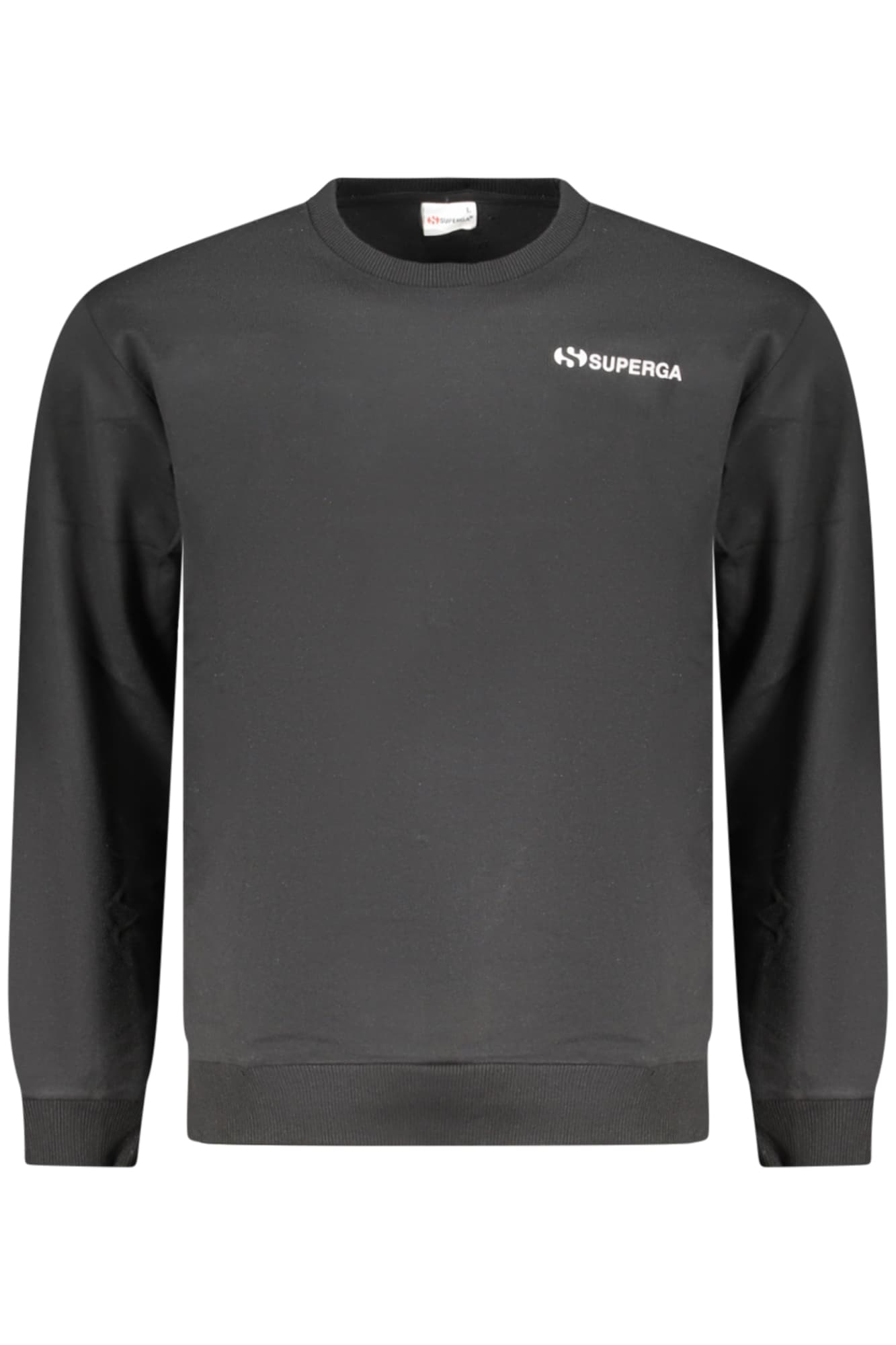 SUPERGA FELPA SENZA ZIP UOMO NERO - Immagine 1