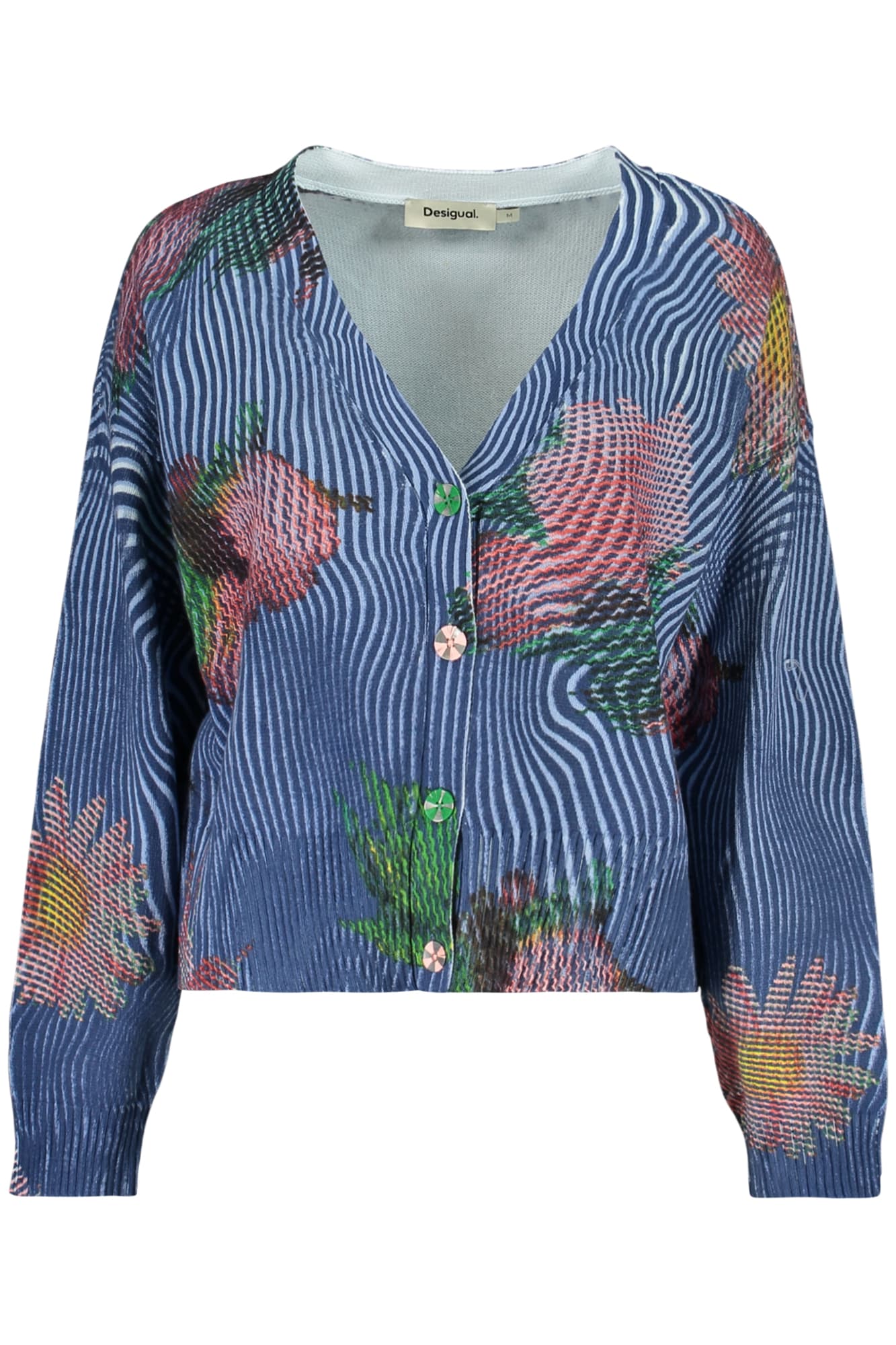 DESIGUAL CARDIGAN DONNA BLU - Immagine principale