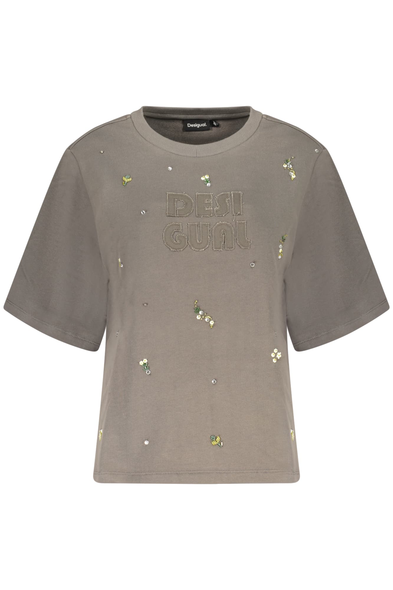 DESIGUAL FELPA SENZA ZIP DONNA GRIGIO - Immagine principale