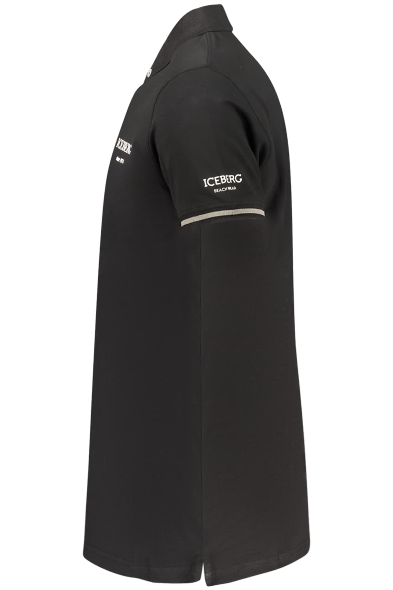 ICEBERG POLO MANICHE CORTE UOMO NERO - Miniatura 3