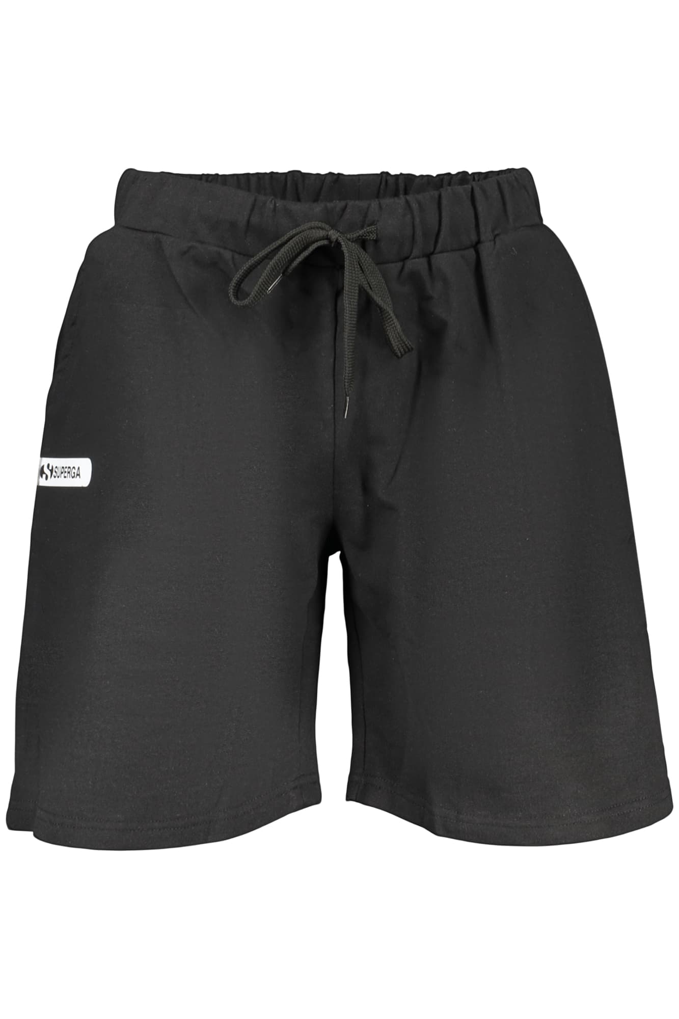 SUPERGA PANTALONE TUTA CORTO UOMO NERO