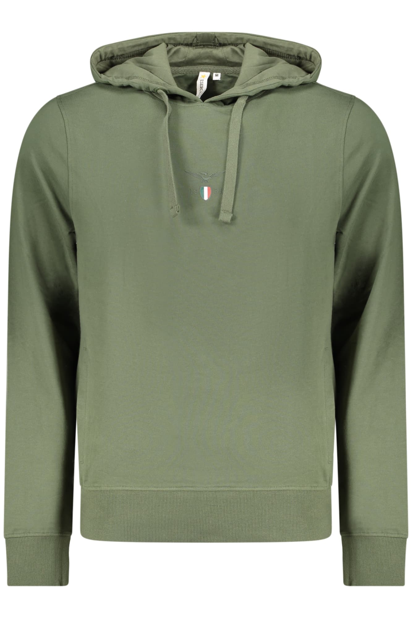 ACCADEMIA MILITARE FELPA SENZA ZIP UOMO VERDE - Immagine 1