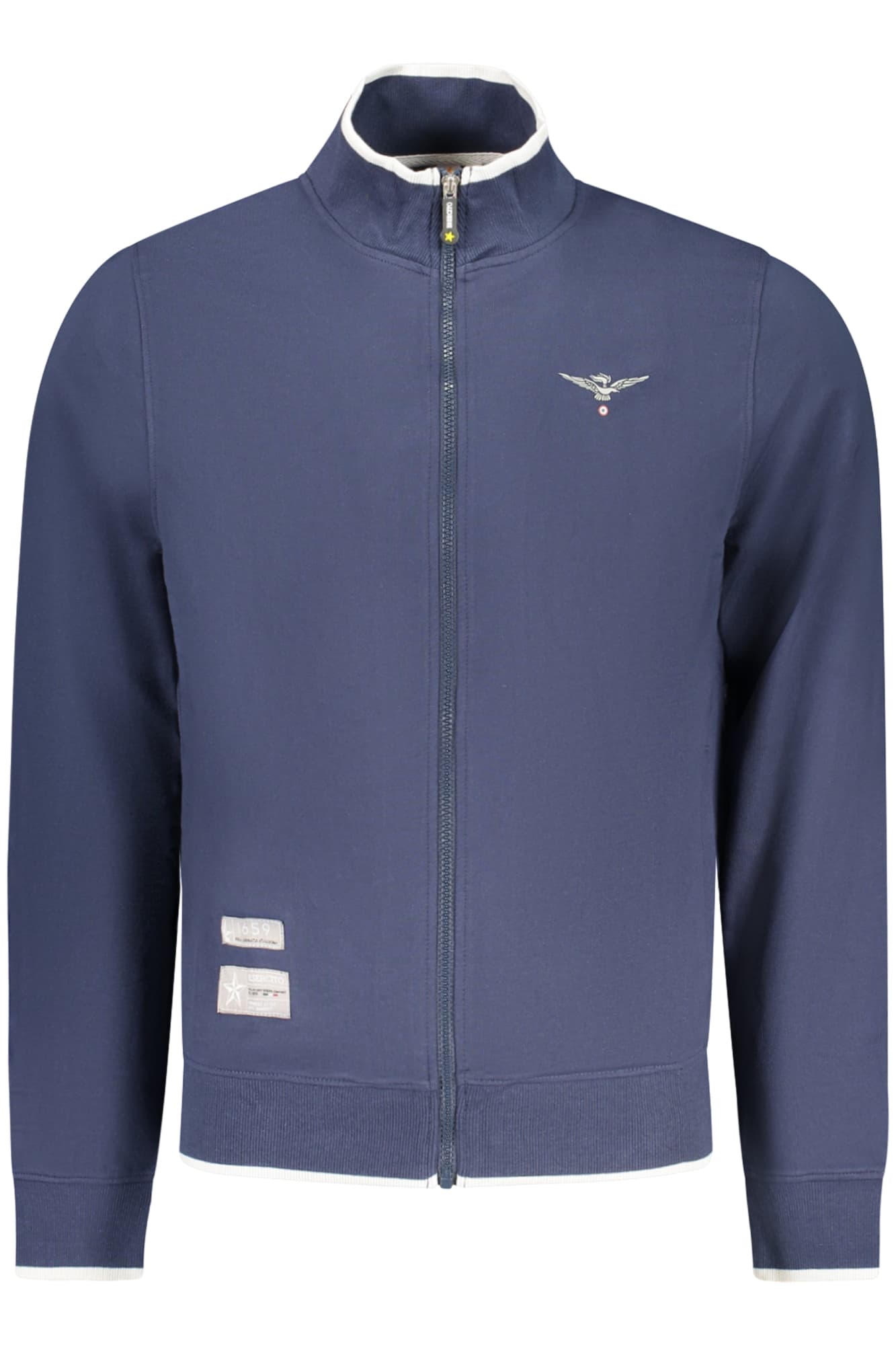 ACCADEMIA MILITARE FELPA CON ZIP UOMO BLU - Immagine principale