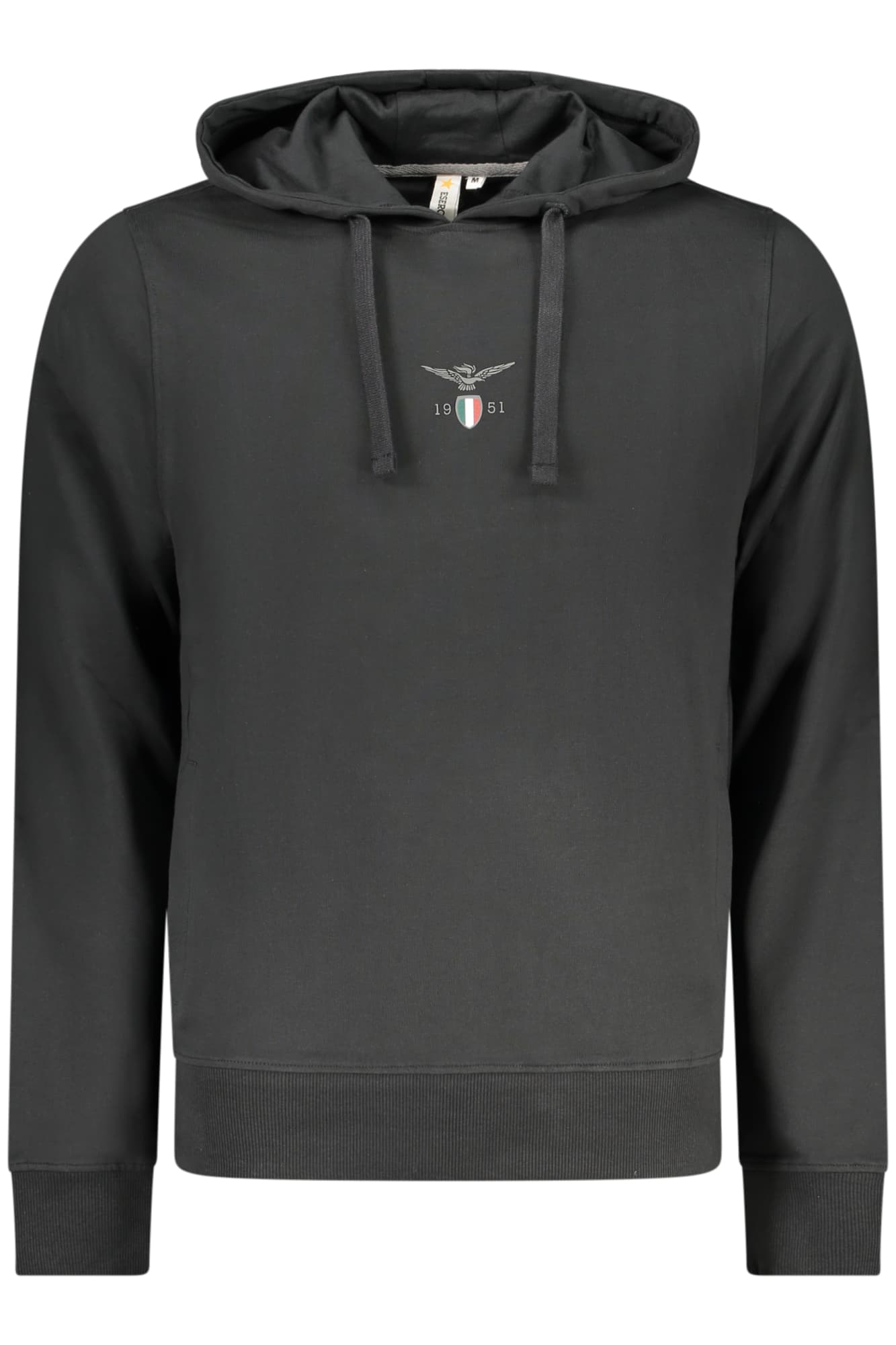 ACCADEMIA MILITARE FELPA SENZA ZIP UOMO NERO - Immagine principale