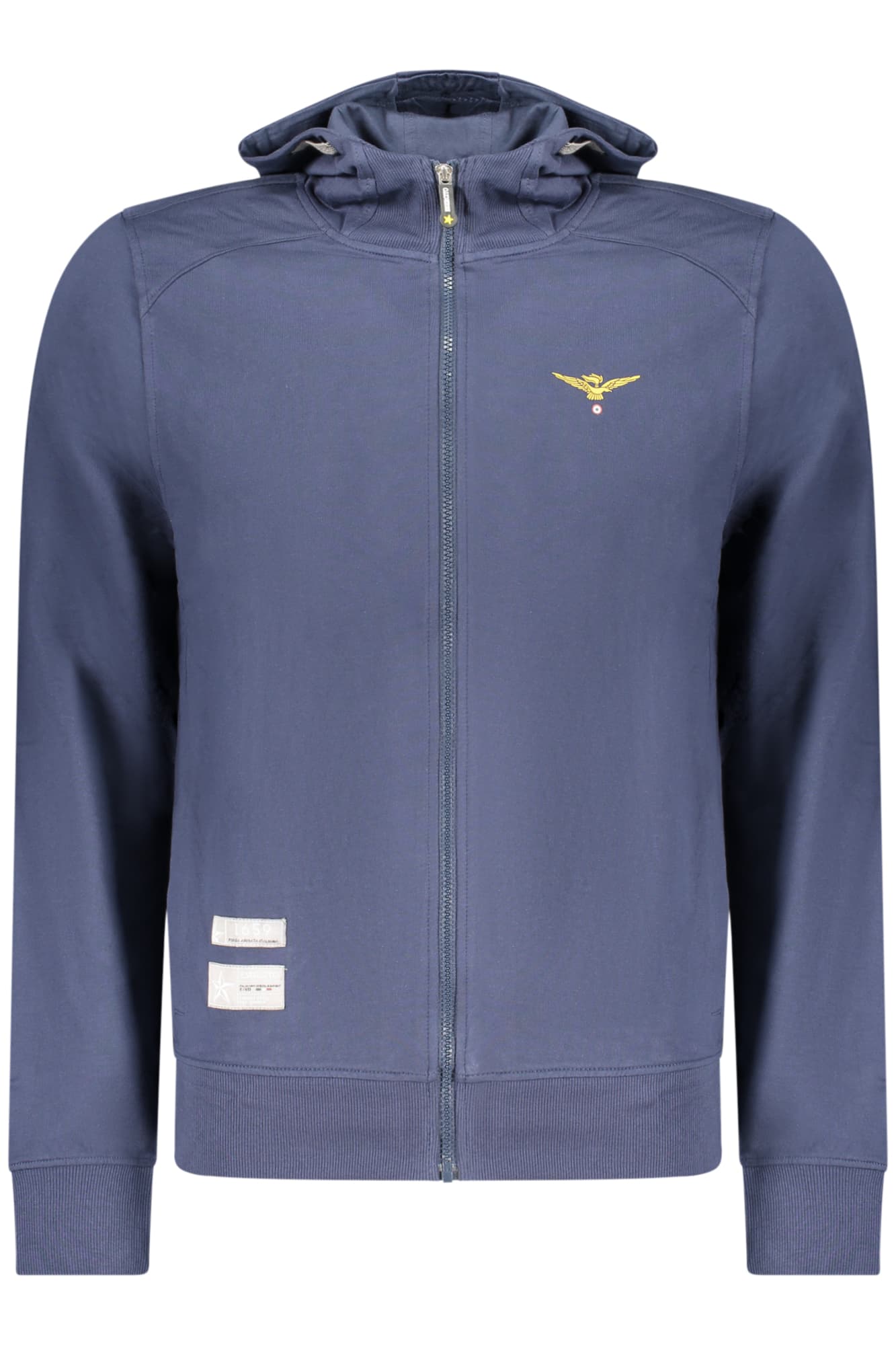 ACCADEMIA MILITARE FELPA CON ZIP UOMO BLU - Immagine principale