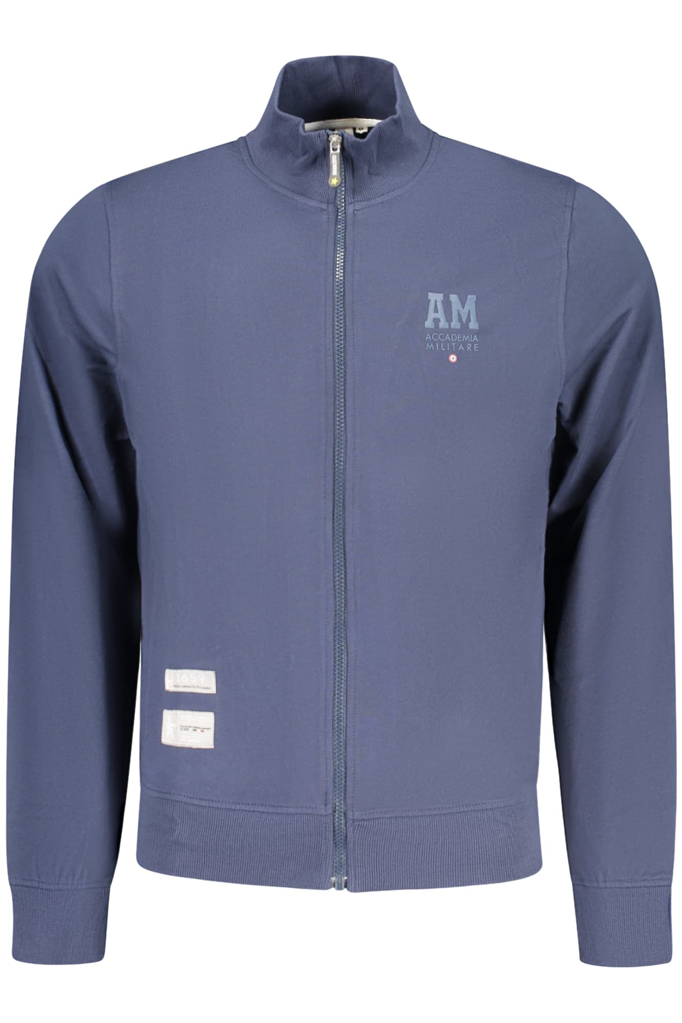 ACCADEMIA MILITARE FELPA CON ZIP UOMO BLU - Immagine principale