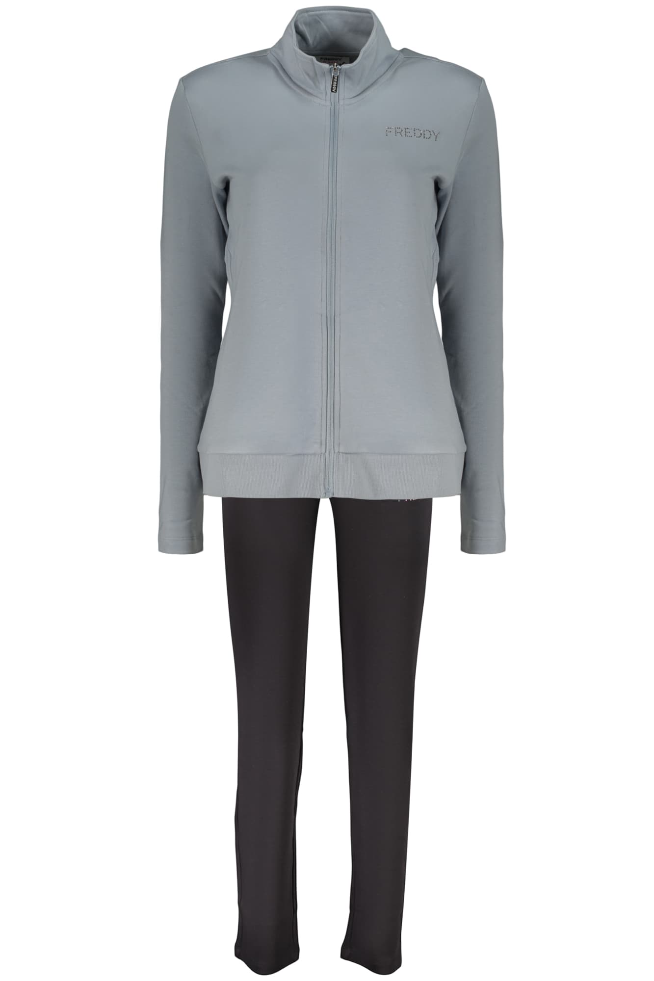 FREDDY FELPA CON ZIP DONNA AZZURRO