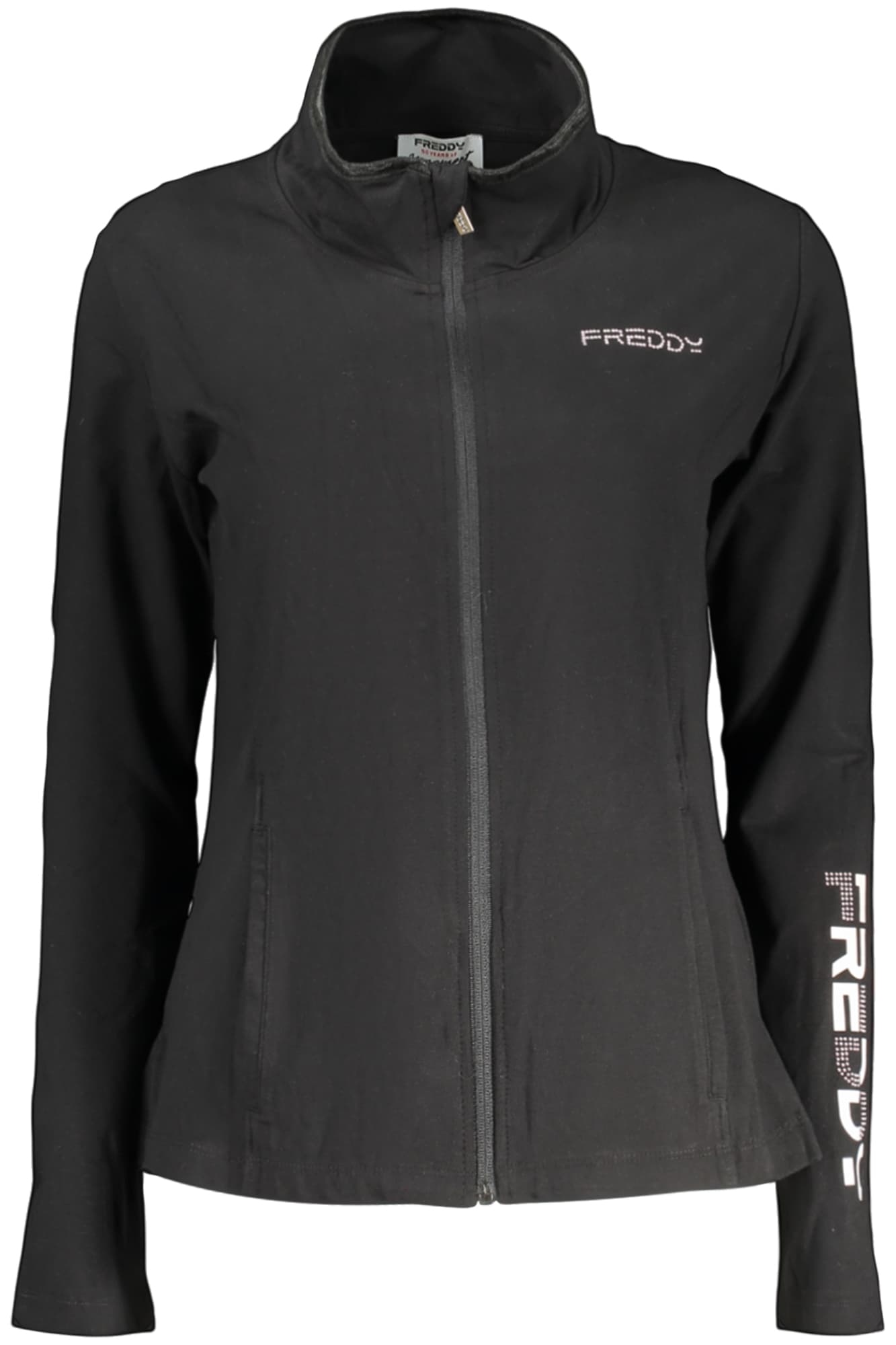 FREDDY FELPA CON ZIP DONNA NERO