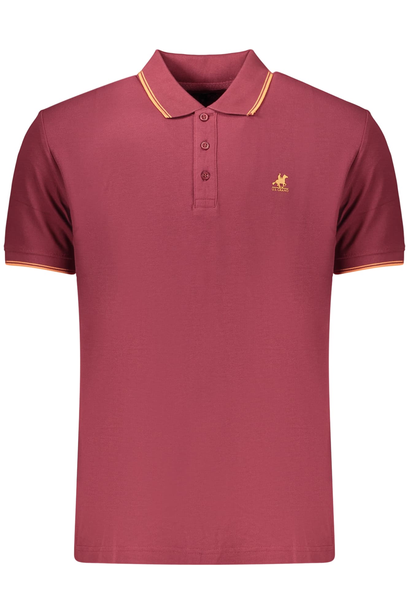 U.S. GRAND POLO MANICHE CORTE UOMO ROSSO - Immagine 1