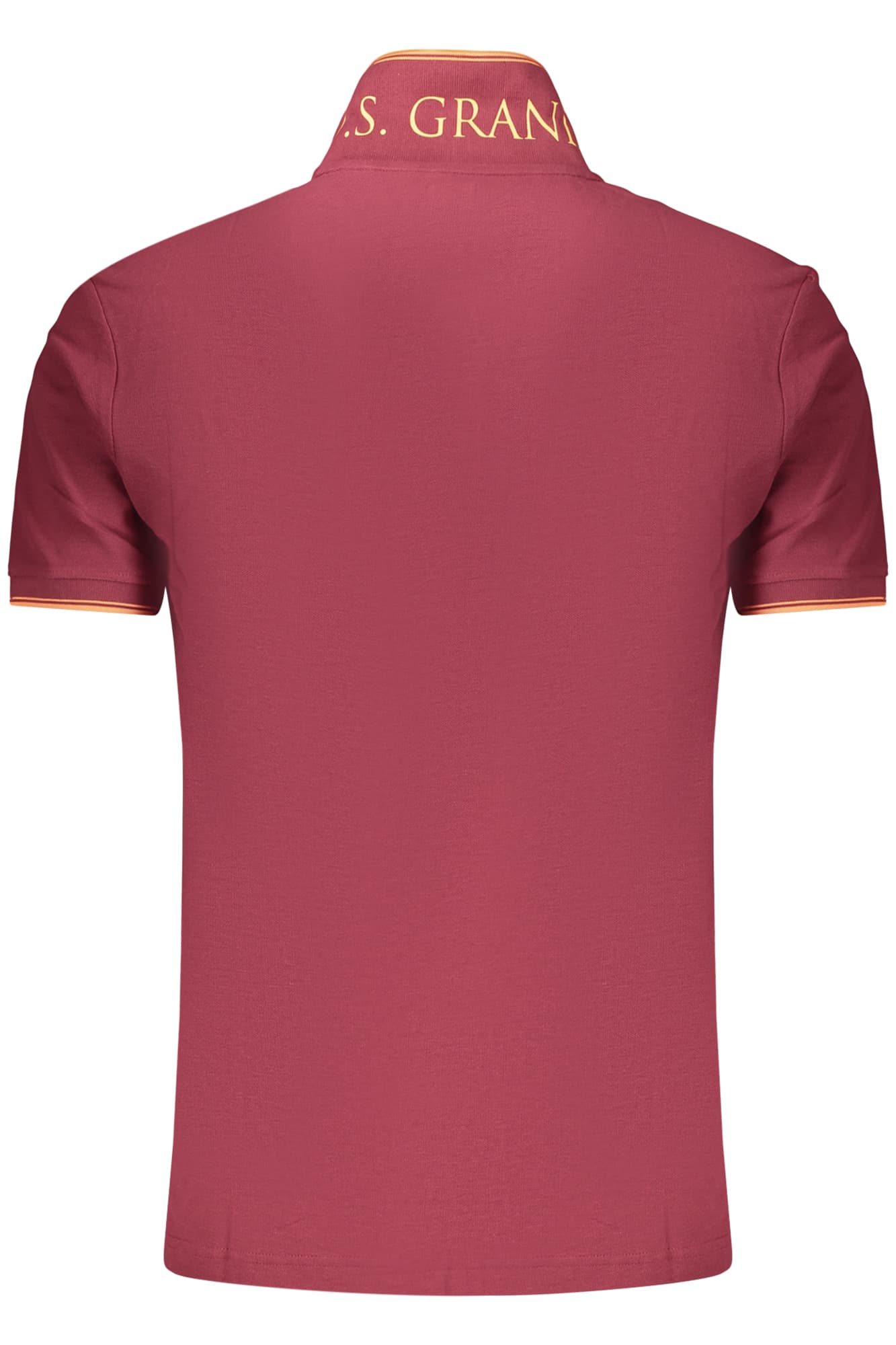U.S. GRAND POLO MANICHE CORTE UOMO ROSSO - Miniatura 3