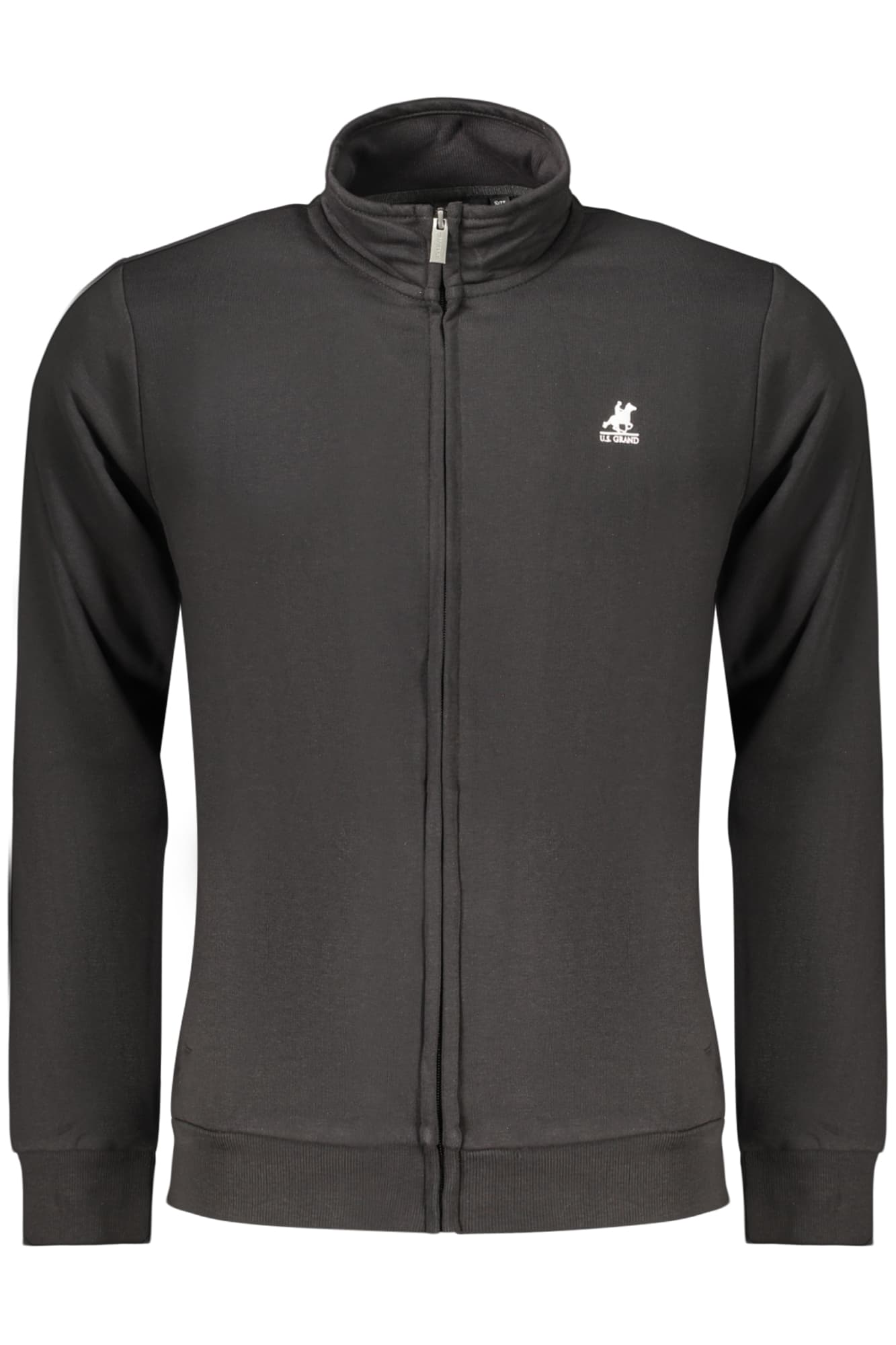 U.S. GRAND FELPA CON ZIP UOMO NERO - Immagine 1