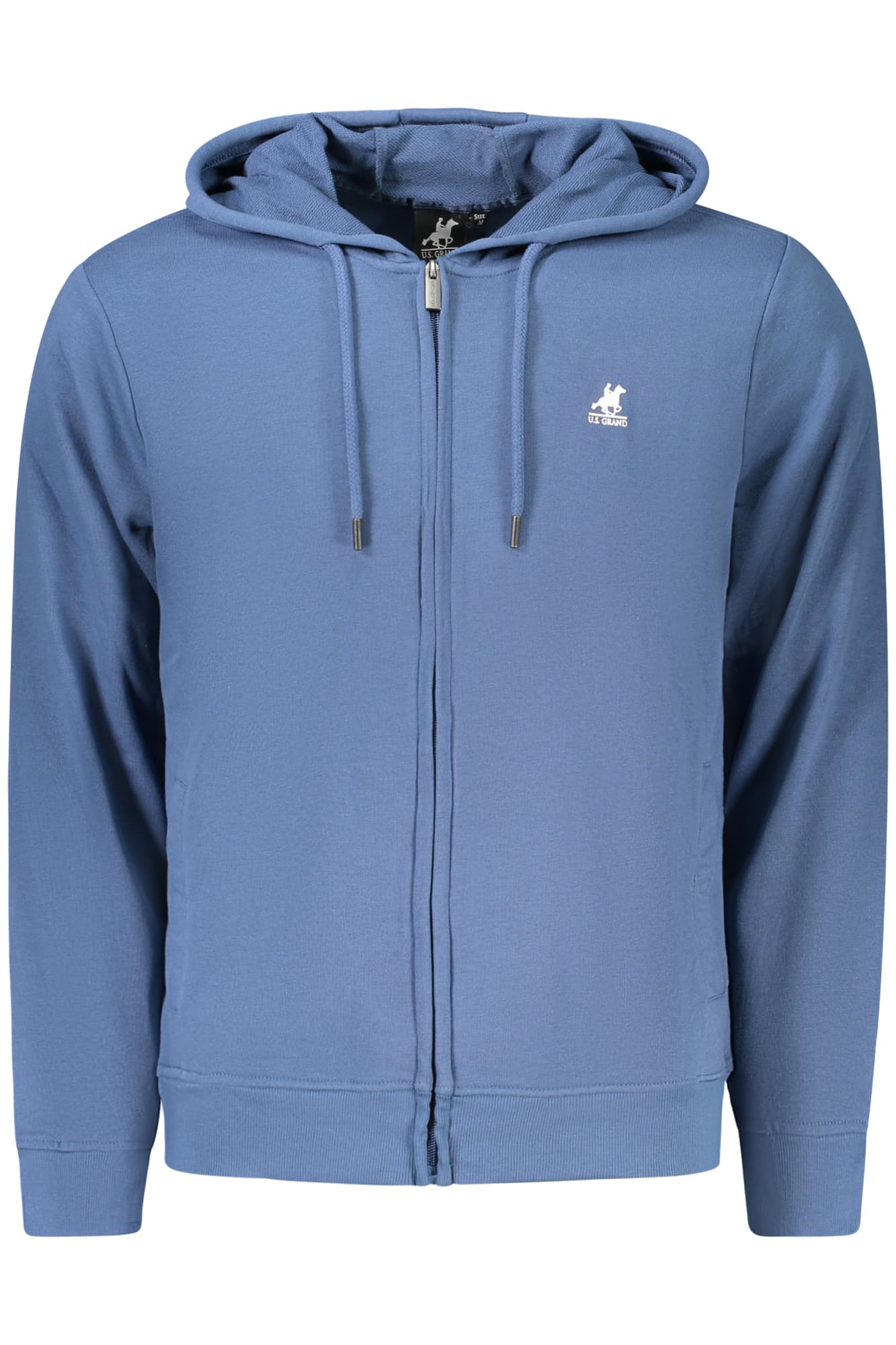 U.S. GRAND FELPA CON ZIP UOMO BLU - Immagine 1