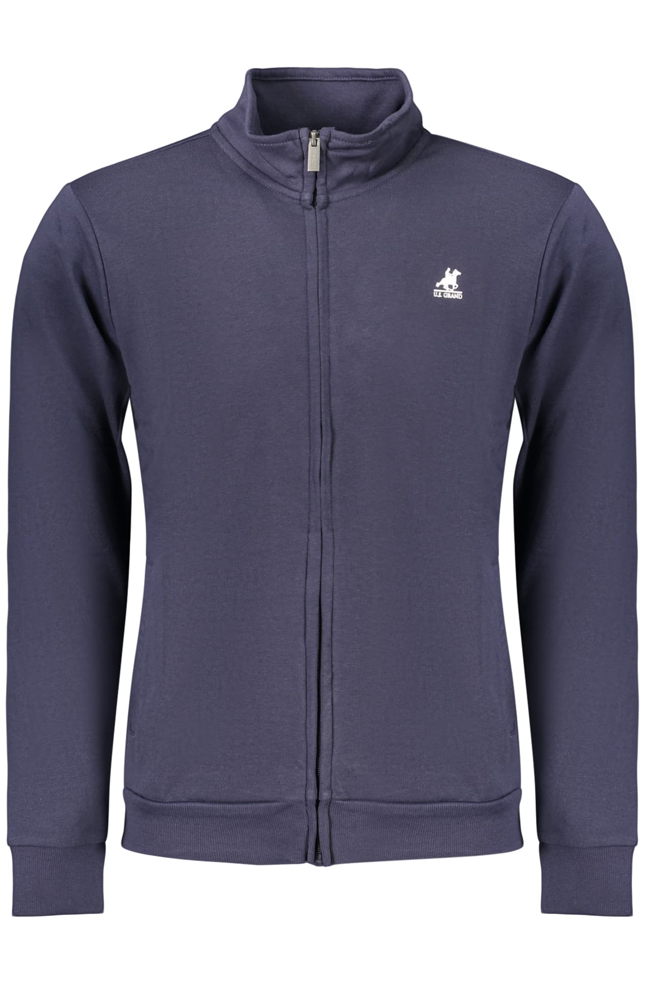 U.S. GRAND FELPA CON ZIP UOMO BLU - Immagine 1