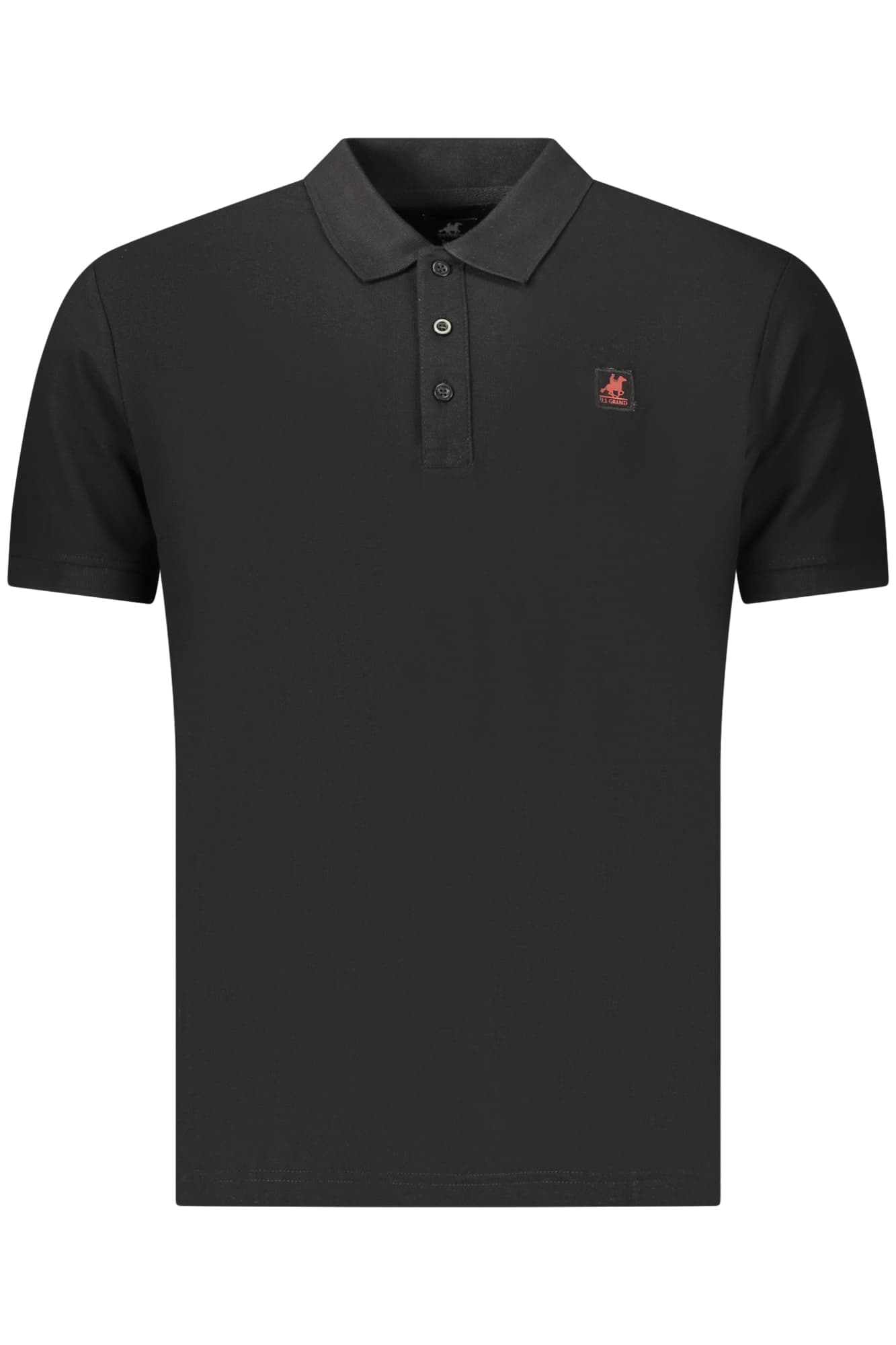 U.S. GRAND POLO MANICHE CORTE UOMO NERO - Immagine 1