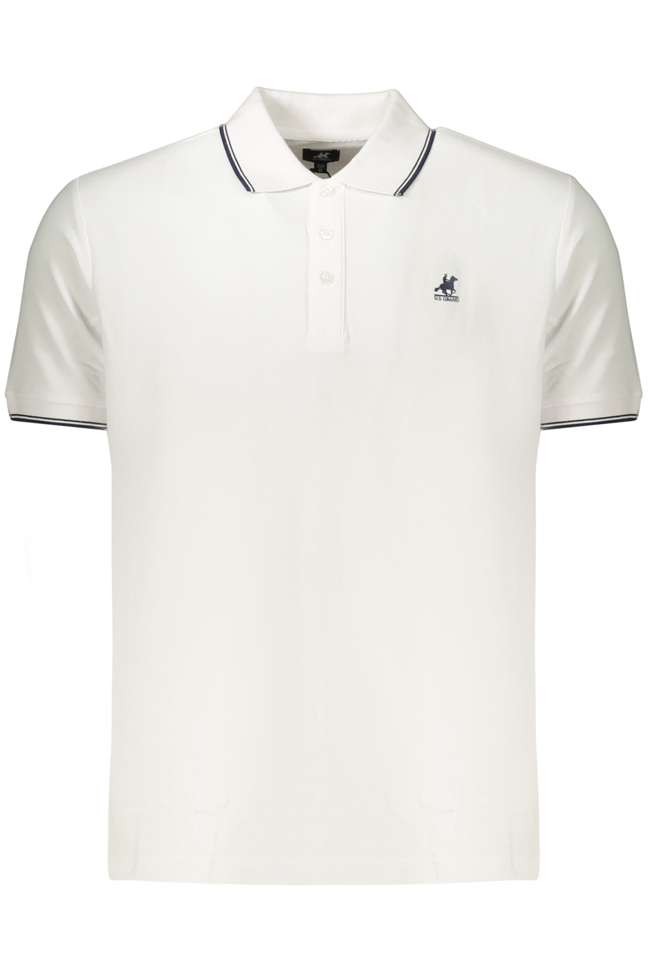 U.S. GRAND POLO MANICHE CORTE UOMO BIANCO - Immagine 1