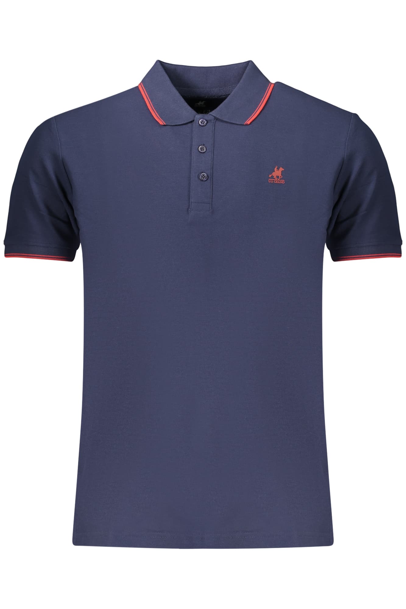 U.S. GRAND POLO MANICHE CORTE UOMO BLU - Immagine 1