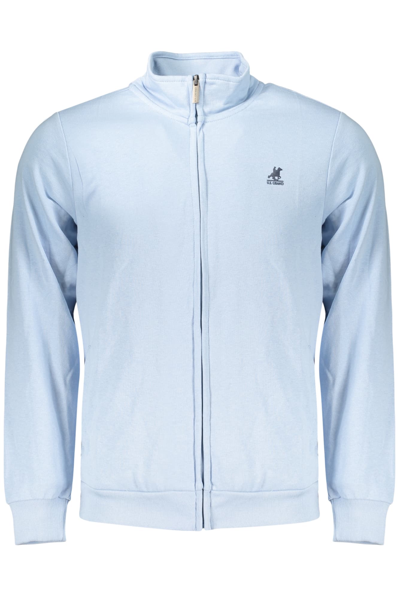 U.S. GRAND FELPA CON ZIP UOMO AZZURRO - Immagine principale