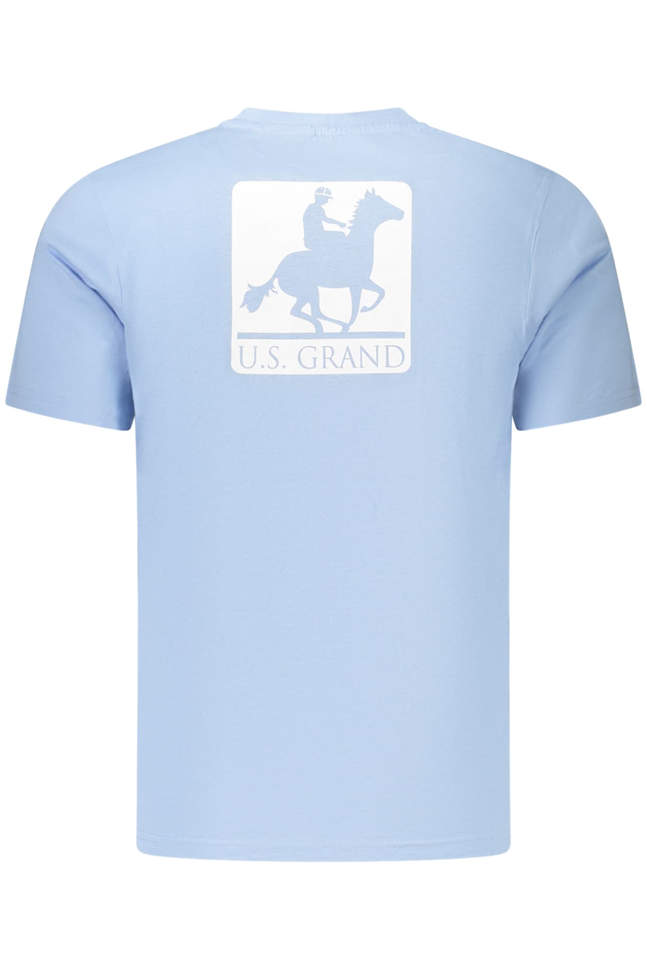 U.S. GRAND T-SHIRT MANICHE CORTE UOMO AZZURRO - Miniatura 2