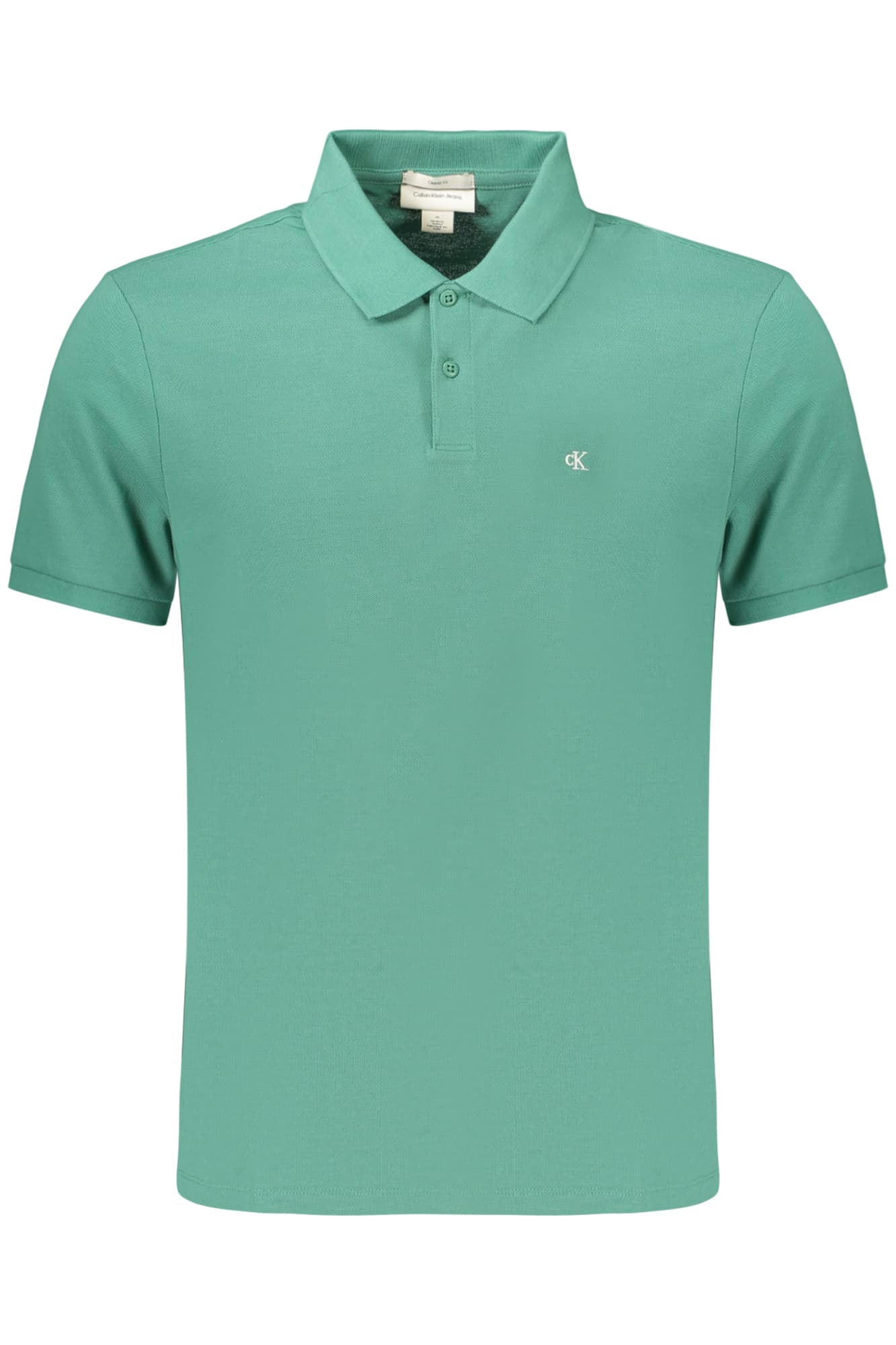 CALVIN KLEIN POLO MANICHE CORTE UOMO VERDE - Immagine principale