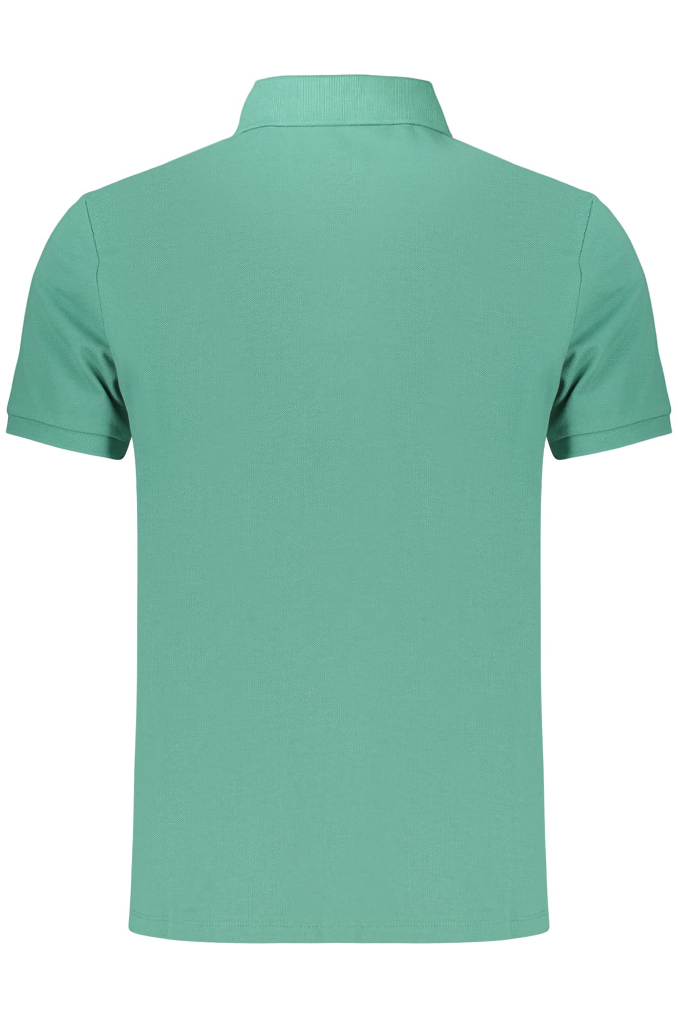 CALVIN KLEIN POLO MANICHE CORTE UOMO VERDE - Miniatura 2