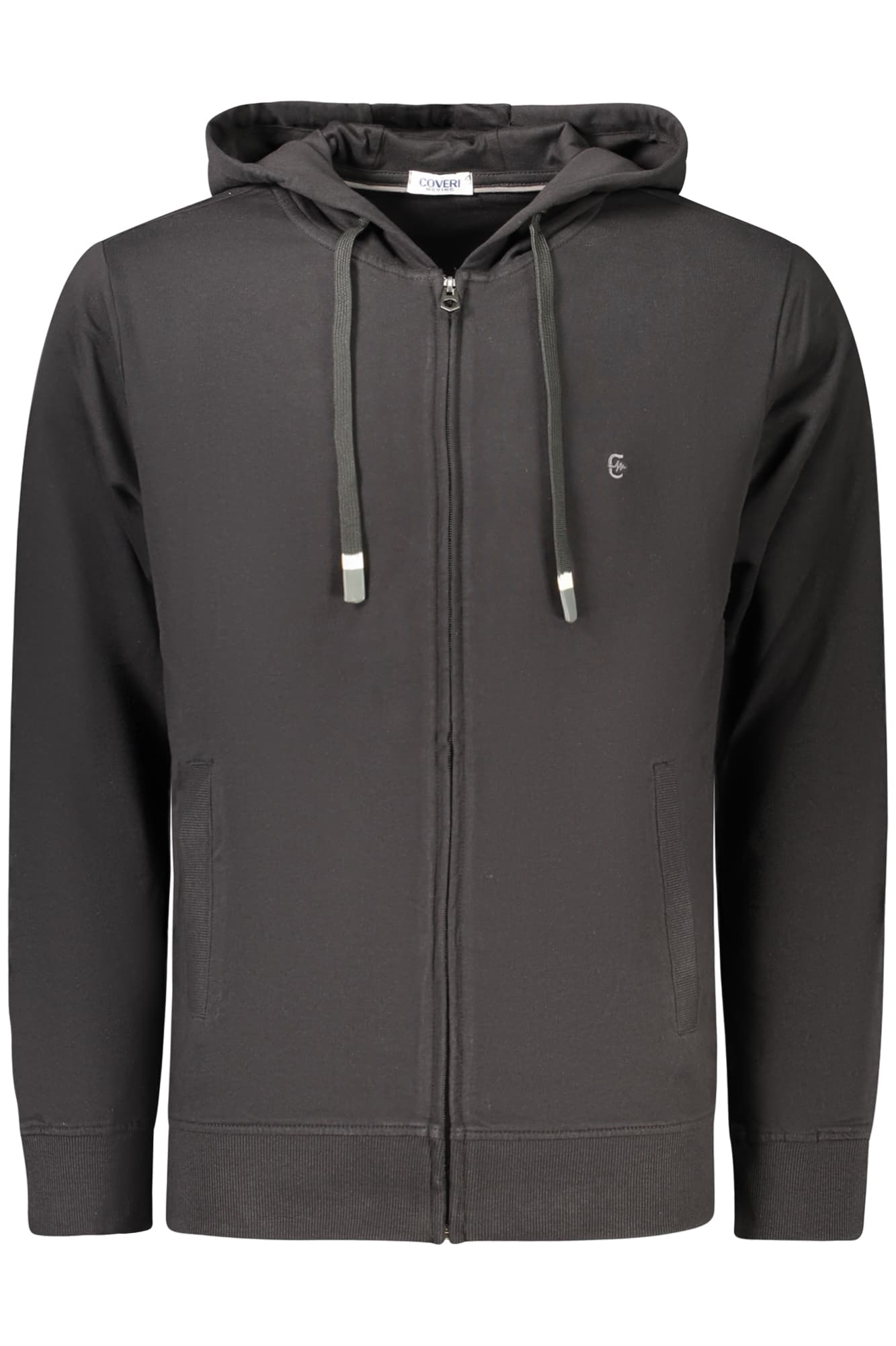 COVERI MOVING FELPA CON ZIP UOMO NERO - Immagine principale