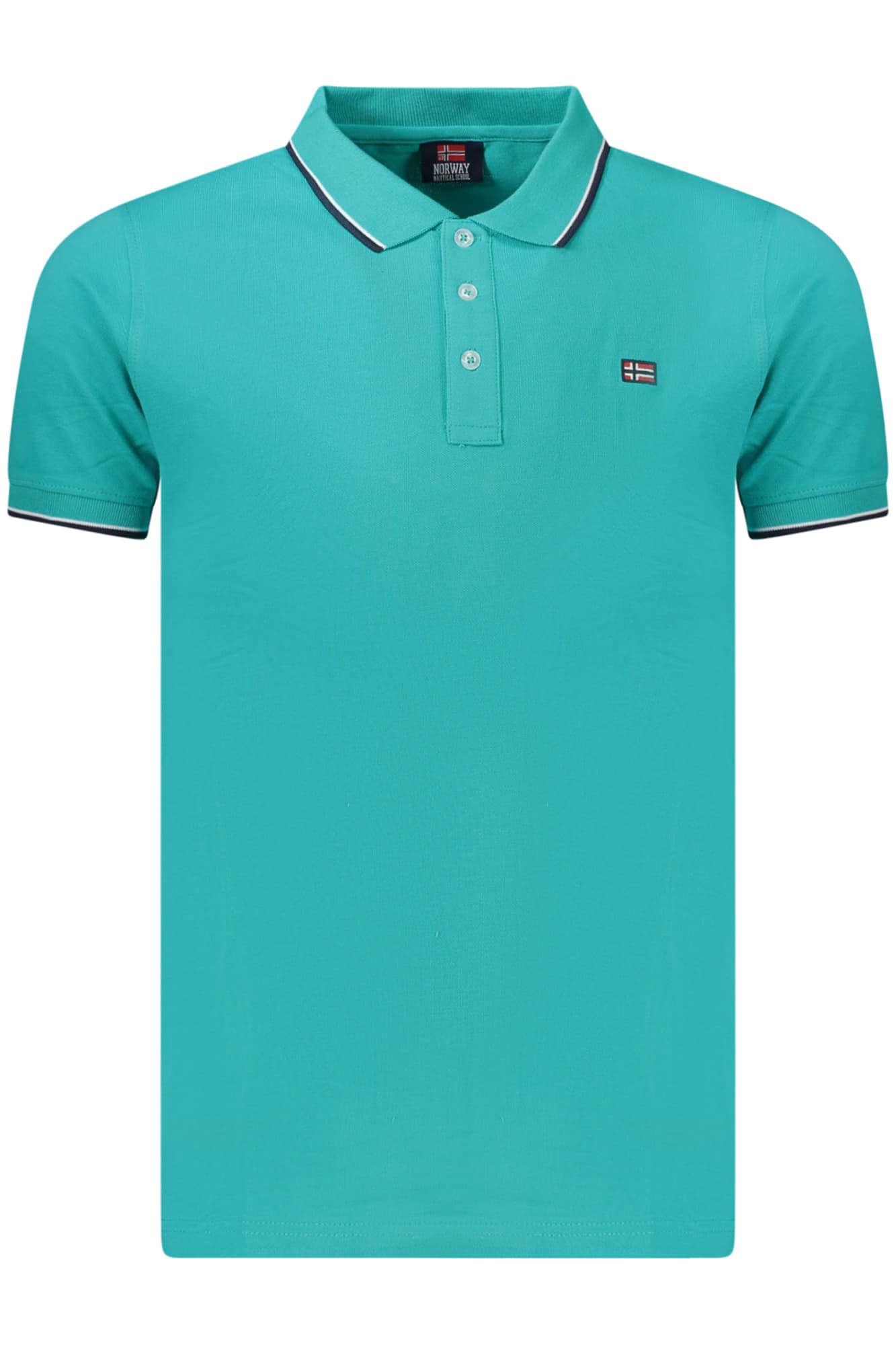 NORWAY 1963 POLO MANICHE CORTE UOMO AZZURRO - Immagine 1