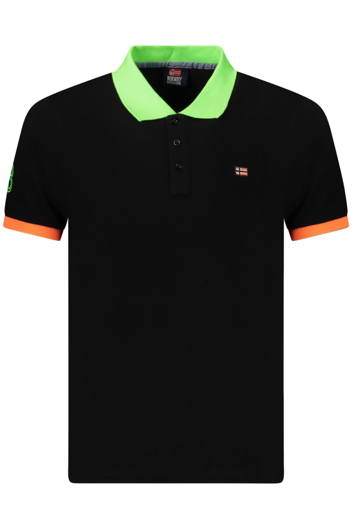 NORWAY 1963 POLO MANICHE CORTE UOMO NERO - Immagine principale