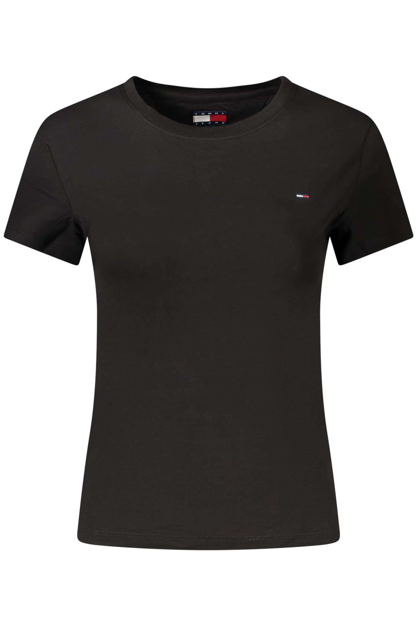TOMMY HILFIGER T-SHIRT MANICHE CORTE DONNA NERO - Immagine principale