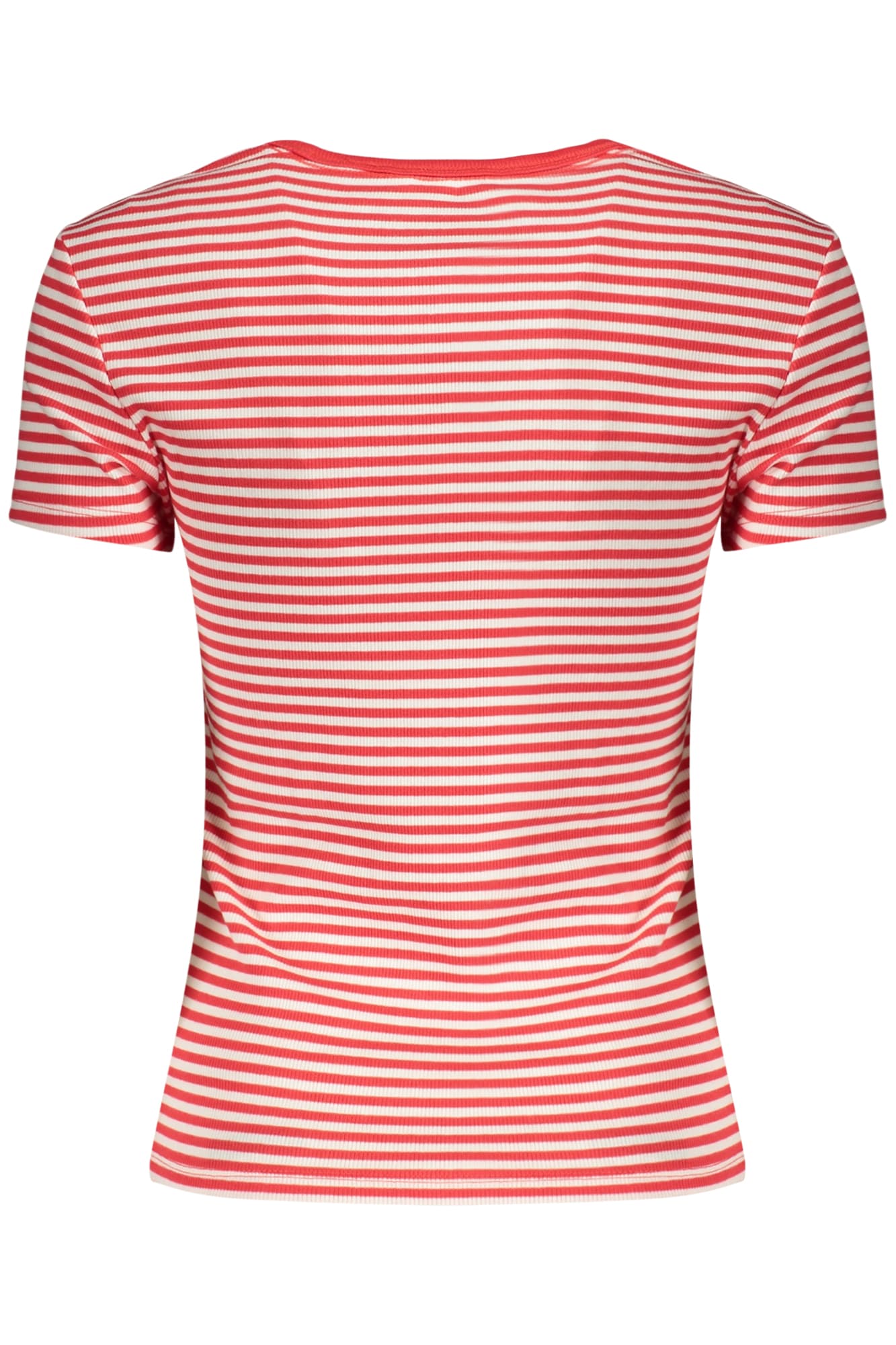 TOMMY HILFIGER T-SHIRT MANICHE CORTE DONNA ROSSO - Miniatura 2
