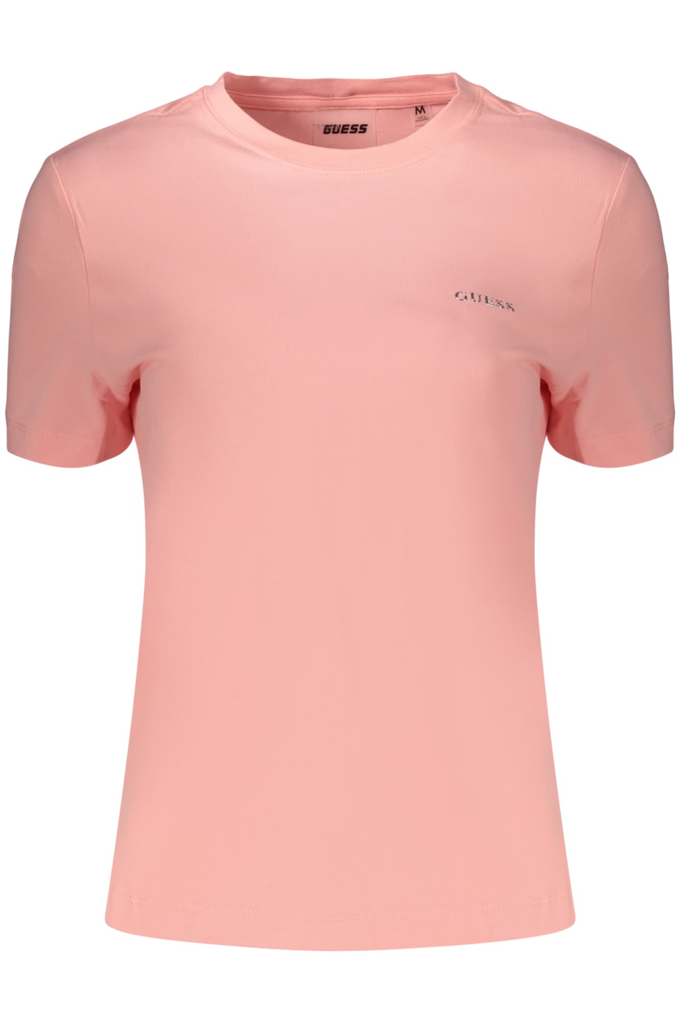 GUESS JEANS T-SHIRT MANICHE CORTE DONNA ROSA - Immagine principale