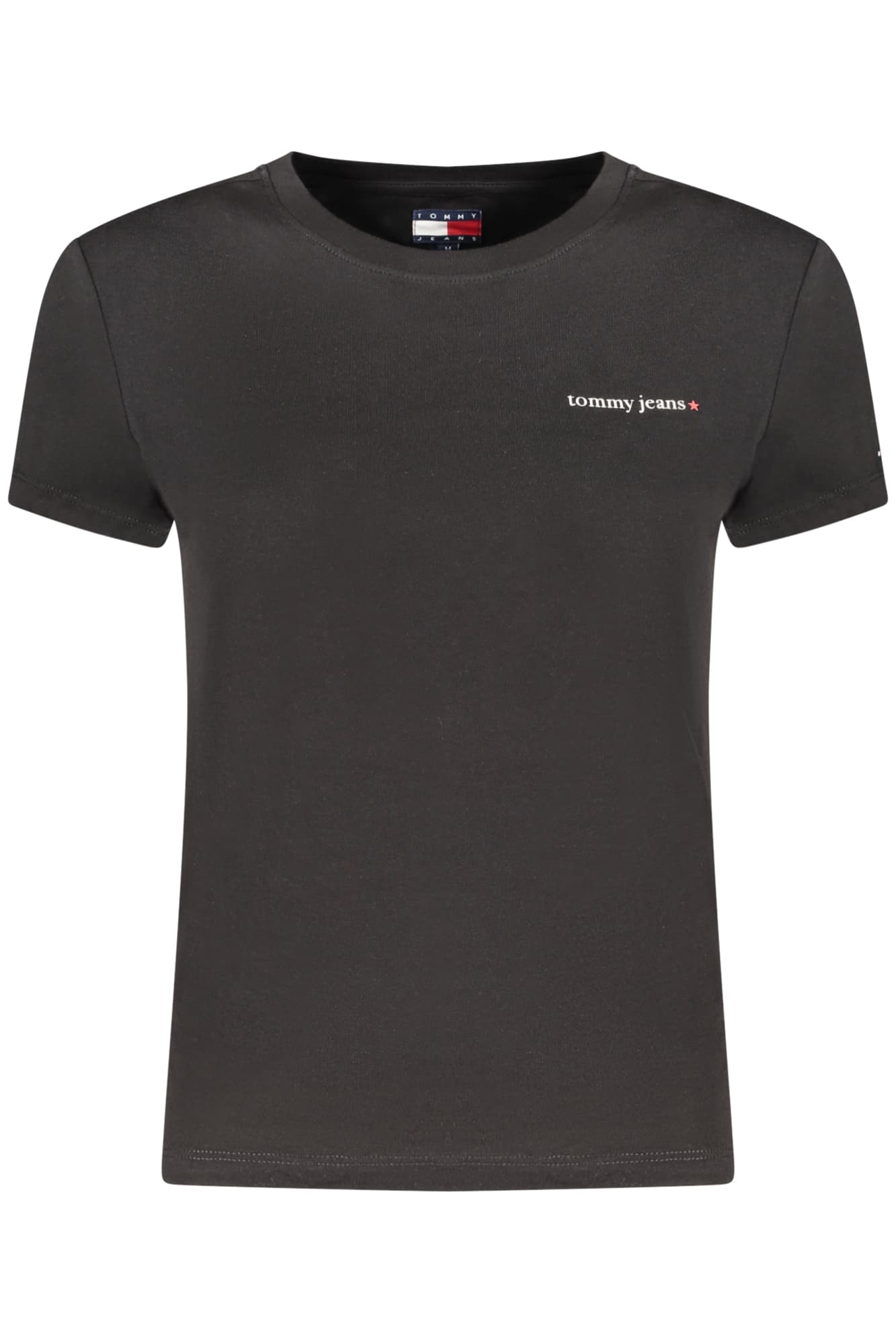 TOMMY HILFIGER T-SHIRT MANICHE CORTE DONNA NERO - Immagine principale