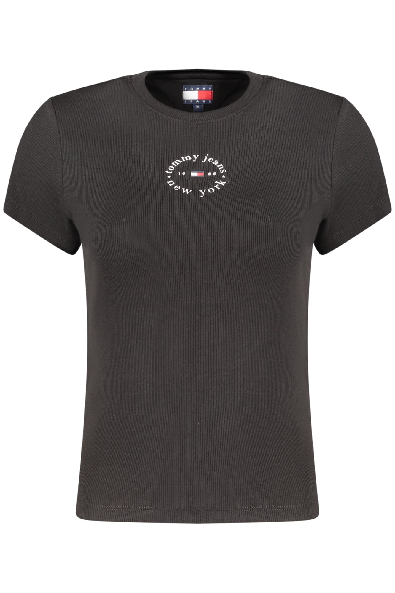 TOMMY HILFIGER T-SHIRT MANICHE CORTE DONNA NERO - Immagine principale