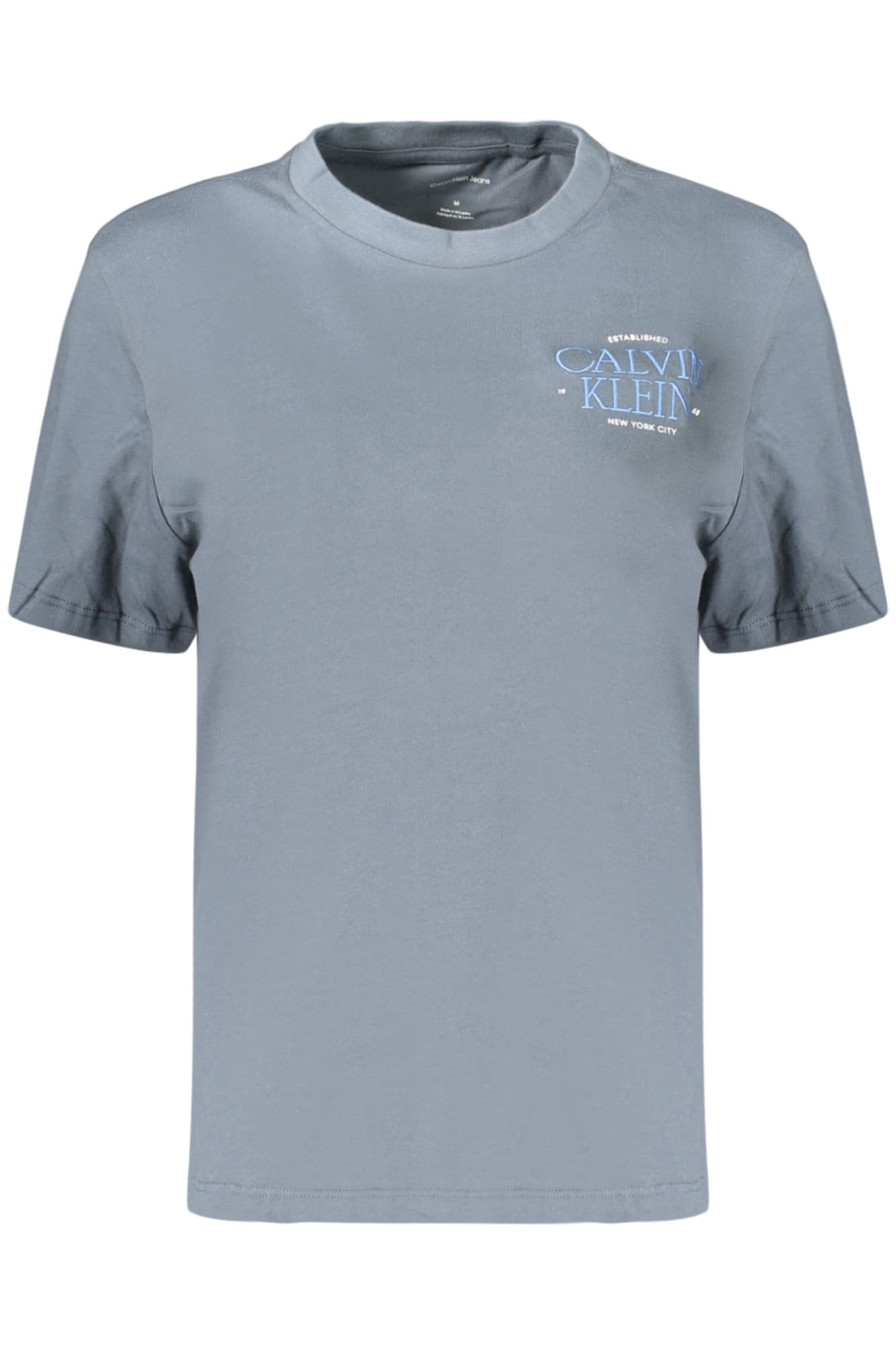 CALVIN KLEIN T-SHIRT MANICHE CORTE DONNA GRIGIO - Immagine principale