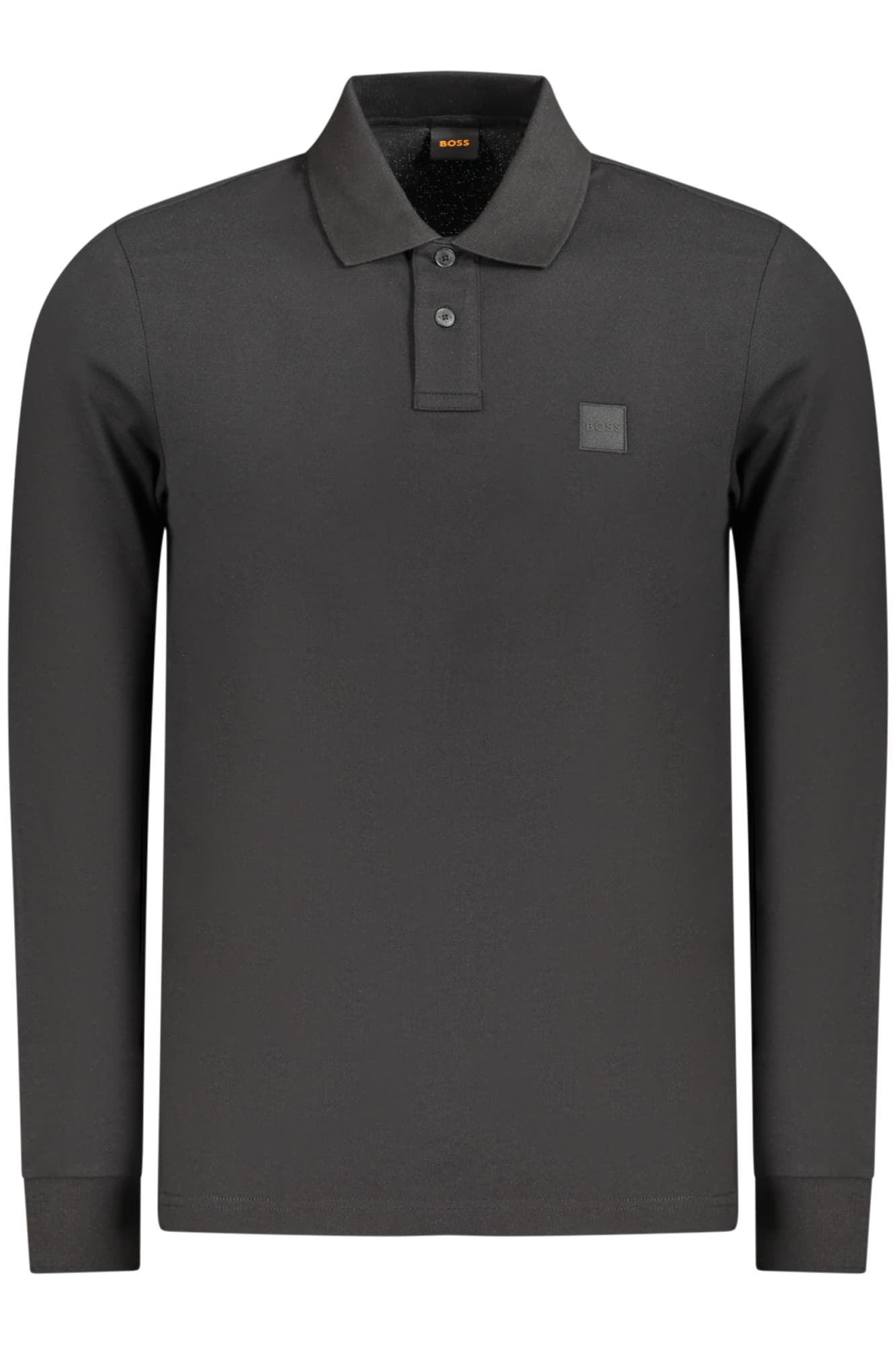 BOSS POLO MANICHE LUNGHE UOMO NERO - Immagine 1