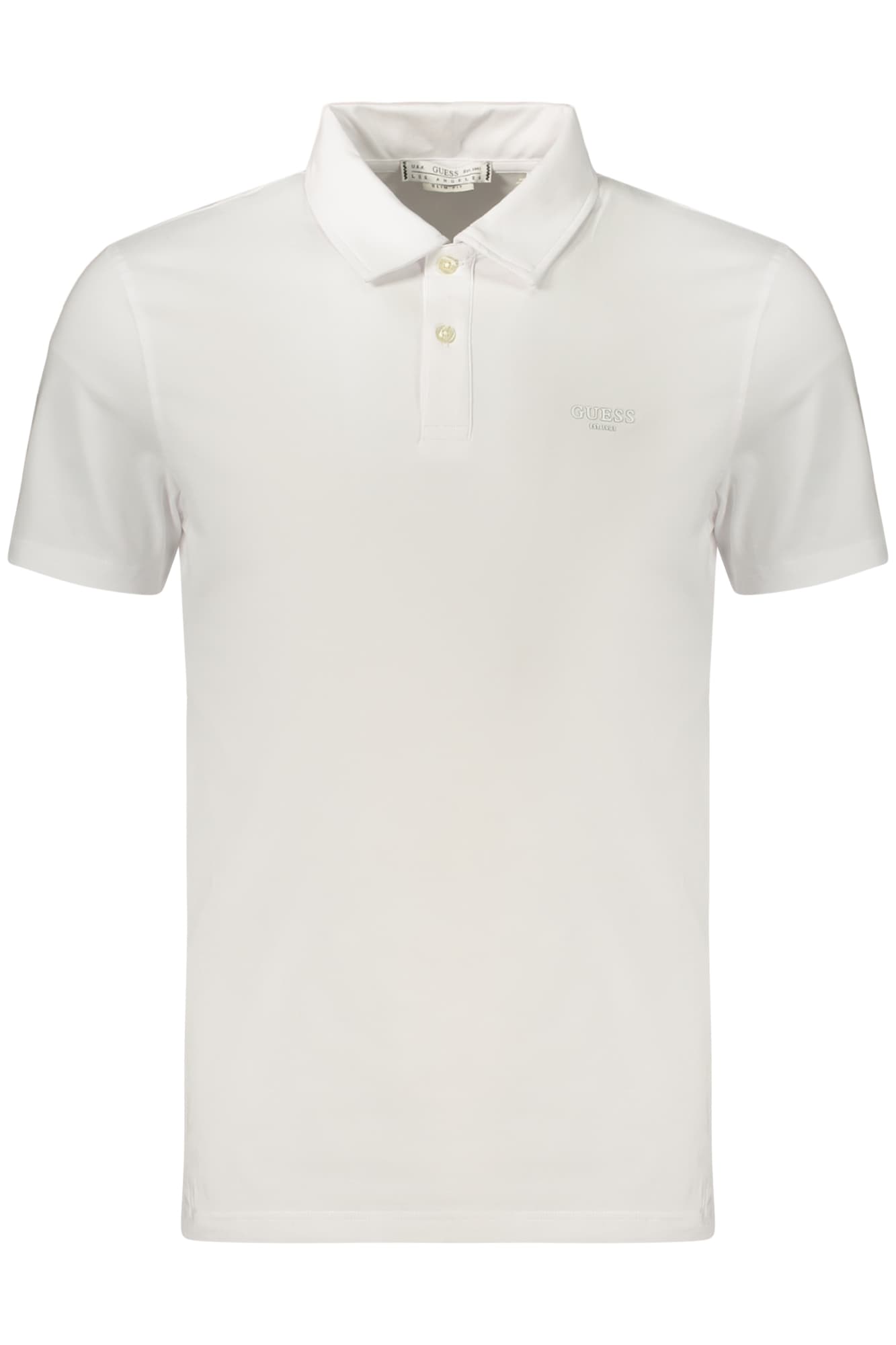 GUESS JEANS POLO MANICHE CORTE UOMO BIANCO - Immagine 1