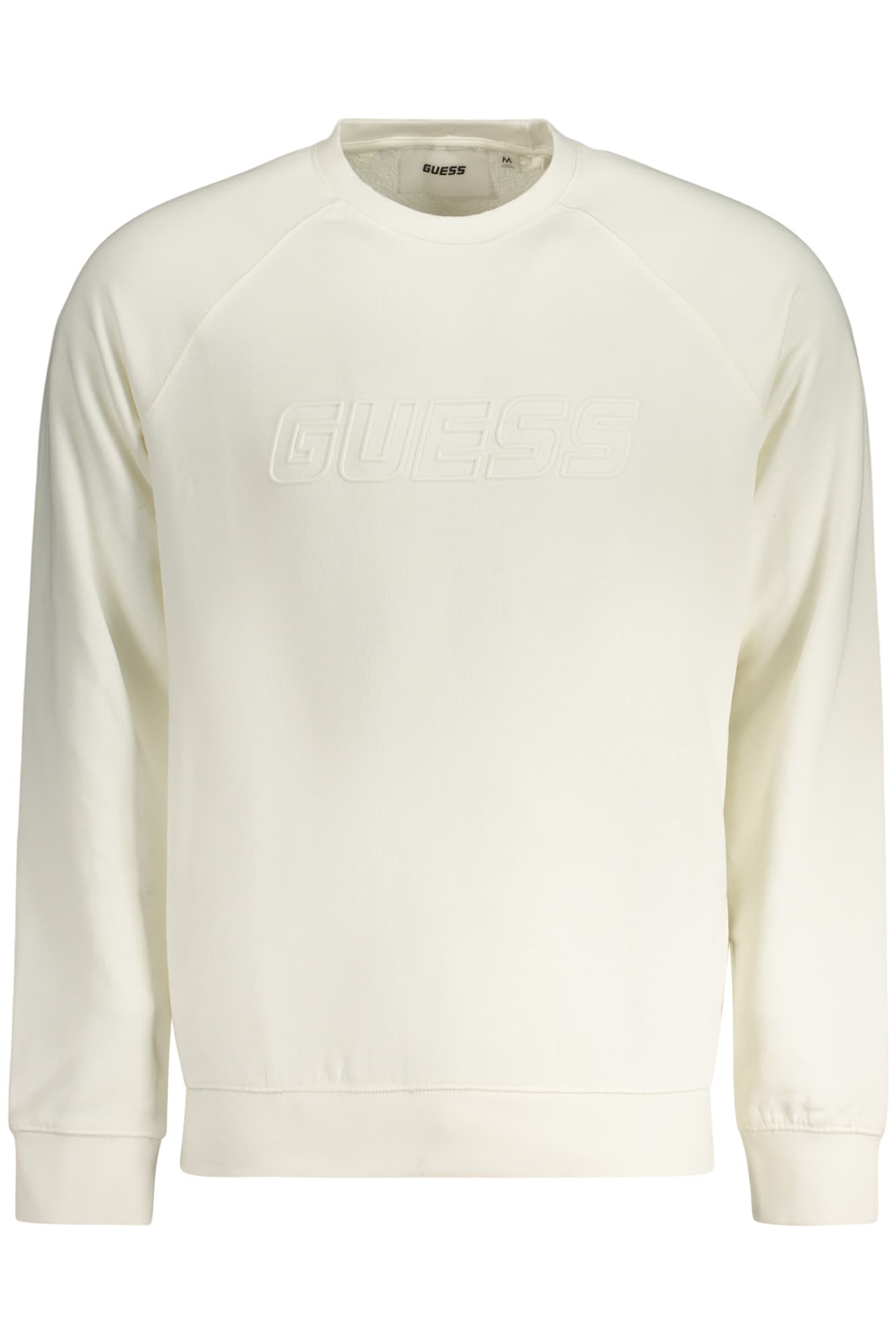 GUESS JEANS FELPA SENZA ZIP UOMO BIANCO - Immagine 1